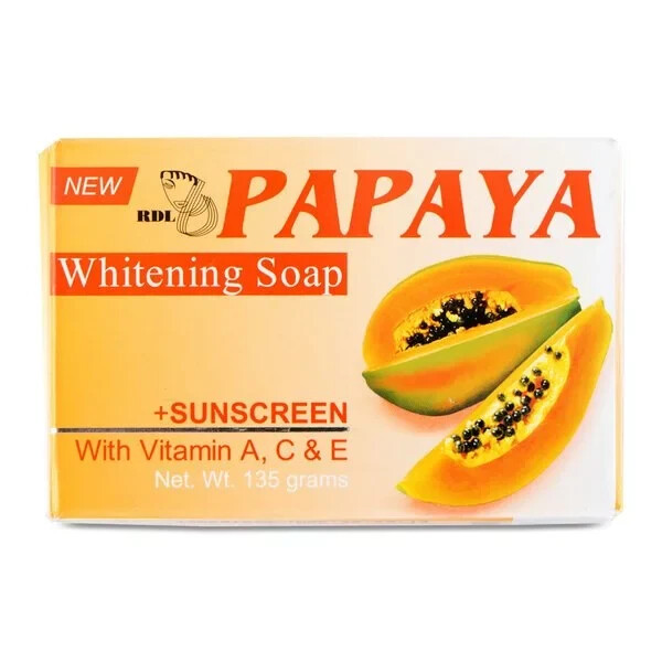 6 Bars x 135g Papaya Whitening Soap Bar
