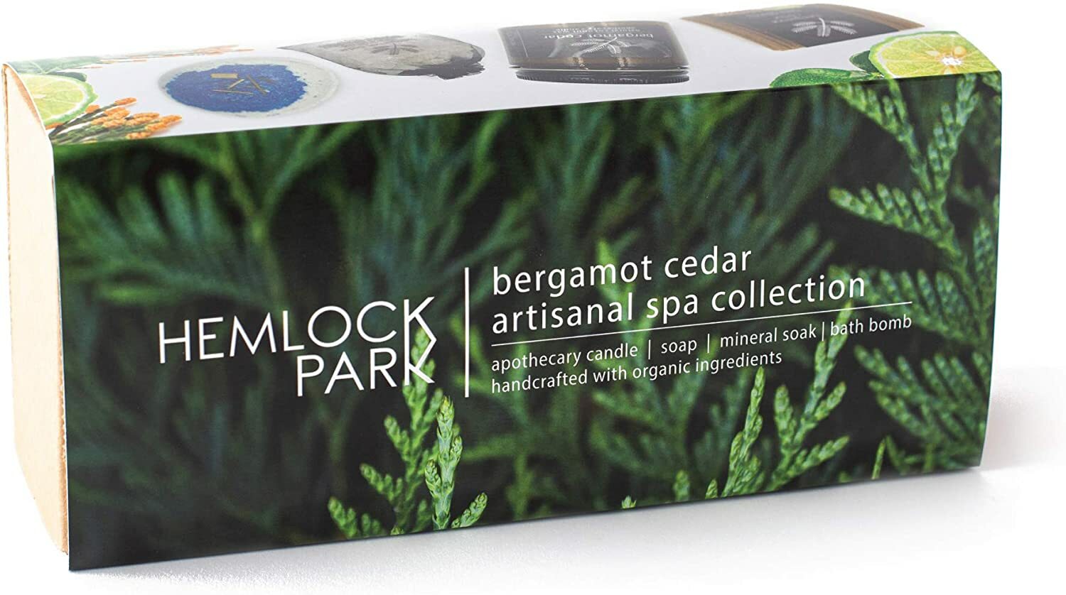 Hemlock Park BERGAMOT CEDAR Artisanal Spa Collection – Candle, Soap, Salt, Bomb