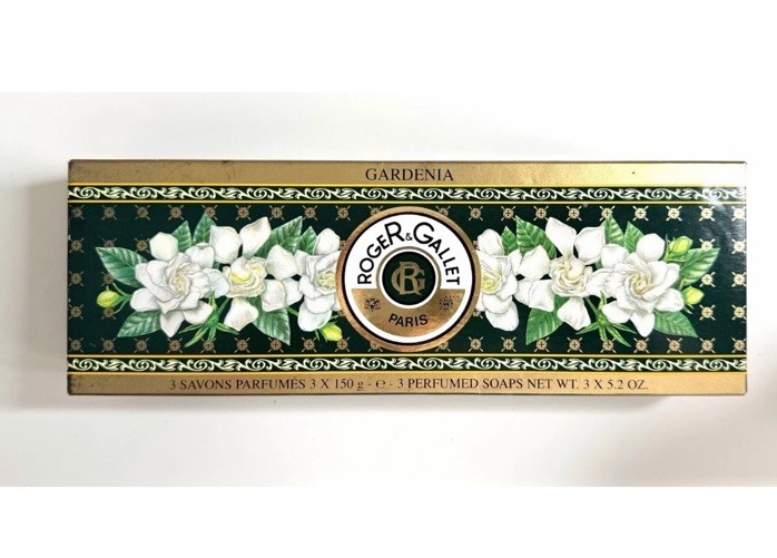 Roger & Gallet Paris Gardenia Perfumed Soaps 3 x 5.3 oz France NEW SEALED