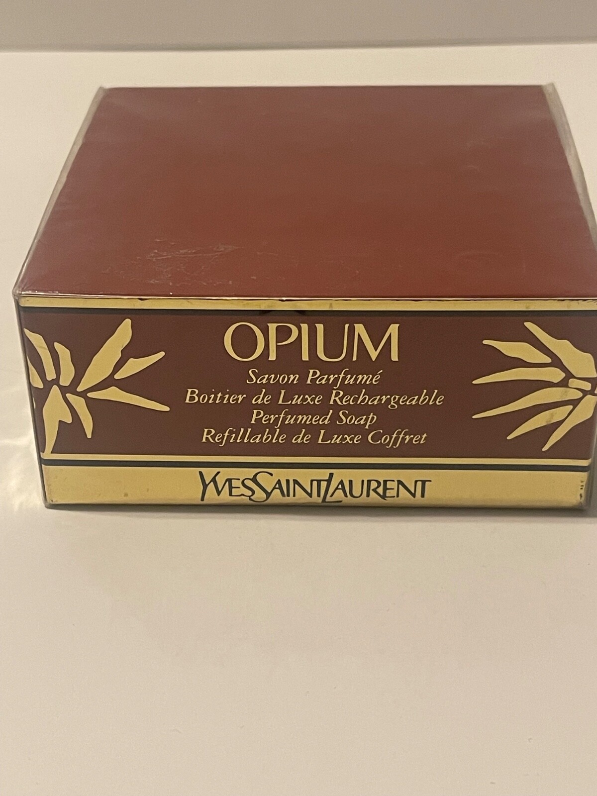 YSL YVES SAINT LAURENT OPIUM PERFUMED SOAP 3.5 OZ. WITH CASE SEALED DISCONTINUED