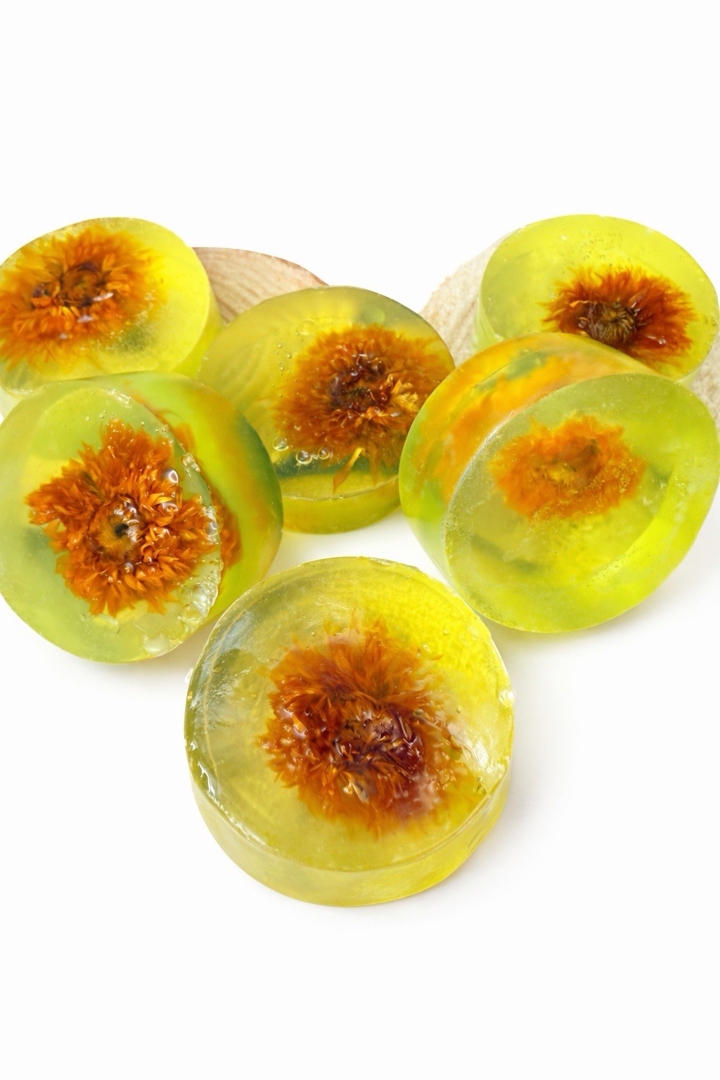 Calendula & Vitamin E Glycerin Soap Set – 3 Handmade Bars
