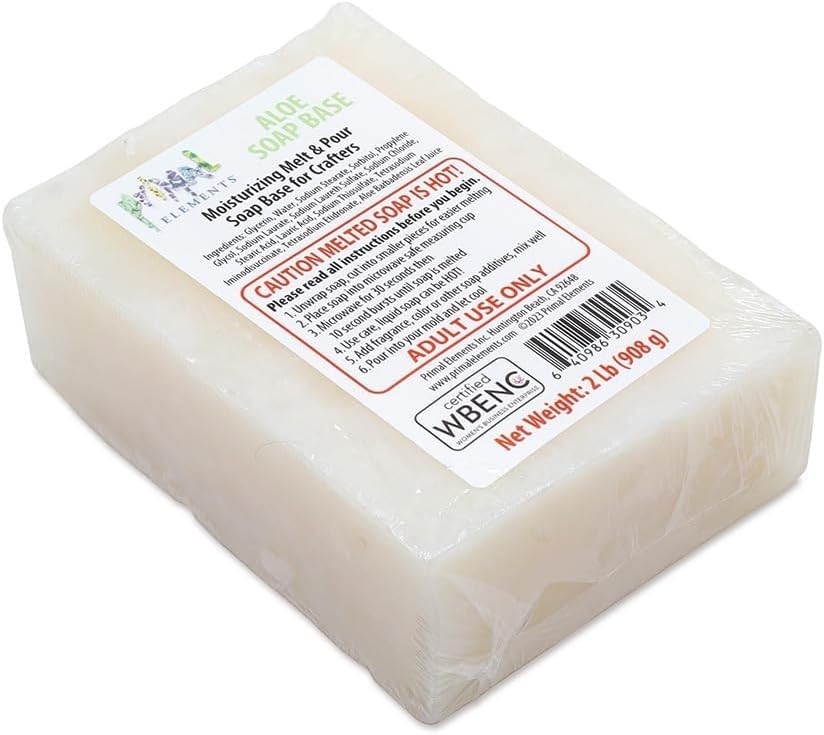 Aloe Soap Base 32oz Moisturizing Melt and Pour Glycerin for DIY Skin Care