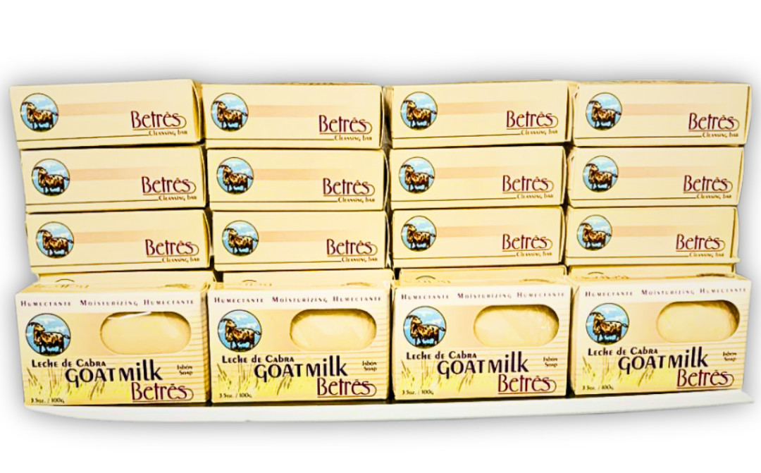 24 Pack Betres Goat Milk Soap Bars 3.5oz Each – Jabon de Leche de Cabra