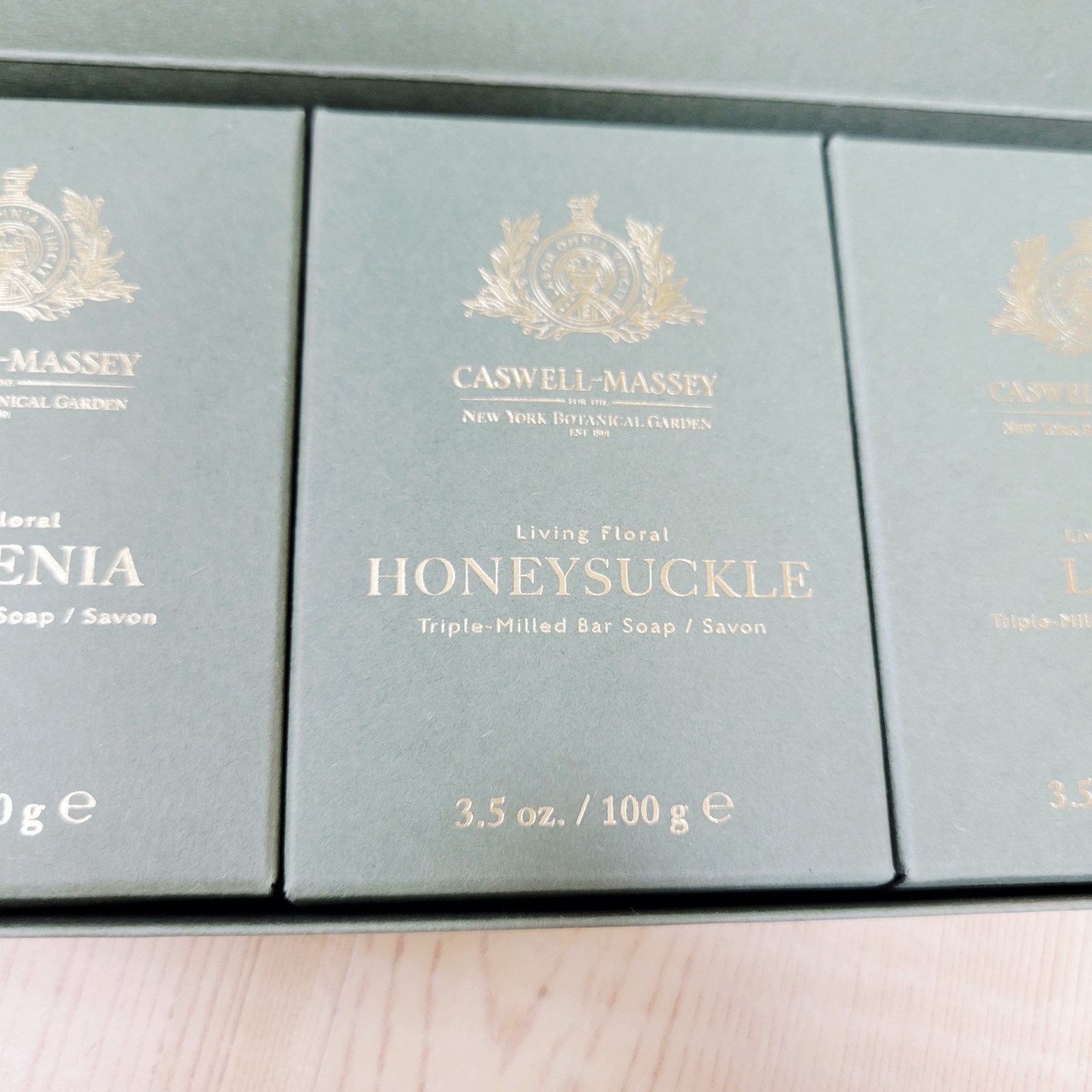 Caswell & Massey Bar Soap Trio Lilac, Gardenia & Honeysuckle – Triple Milled