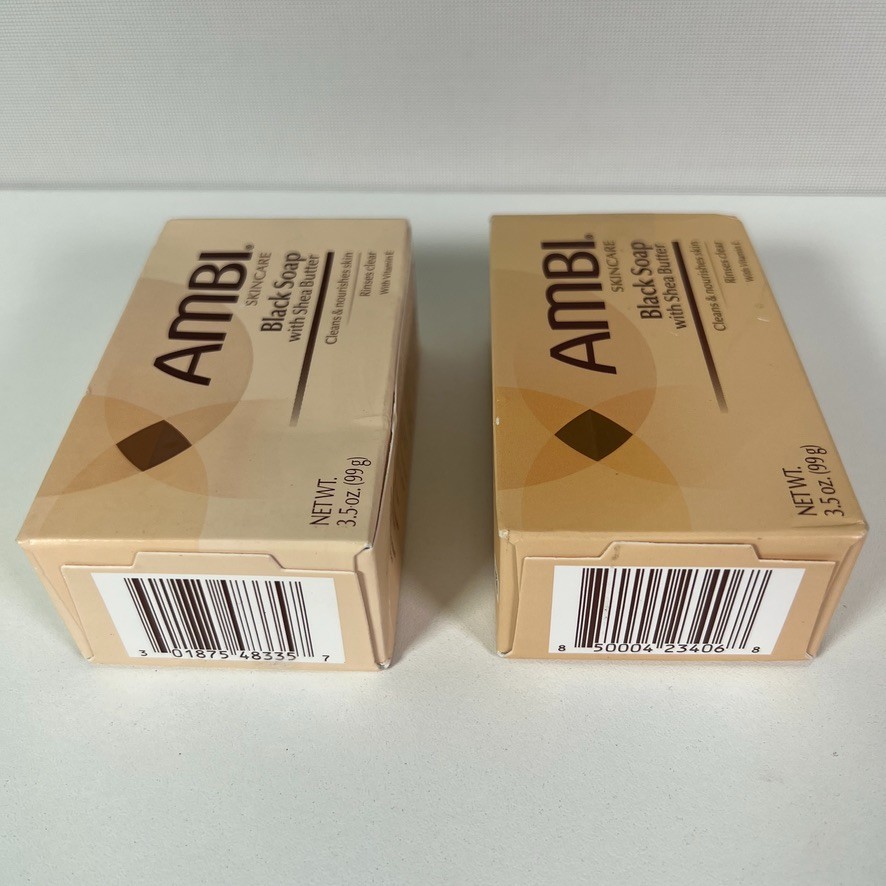 AMBI Cocoa Butter, Black Body Soap Complexion Cleansing Bar Bath Lot of (5x)