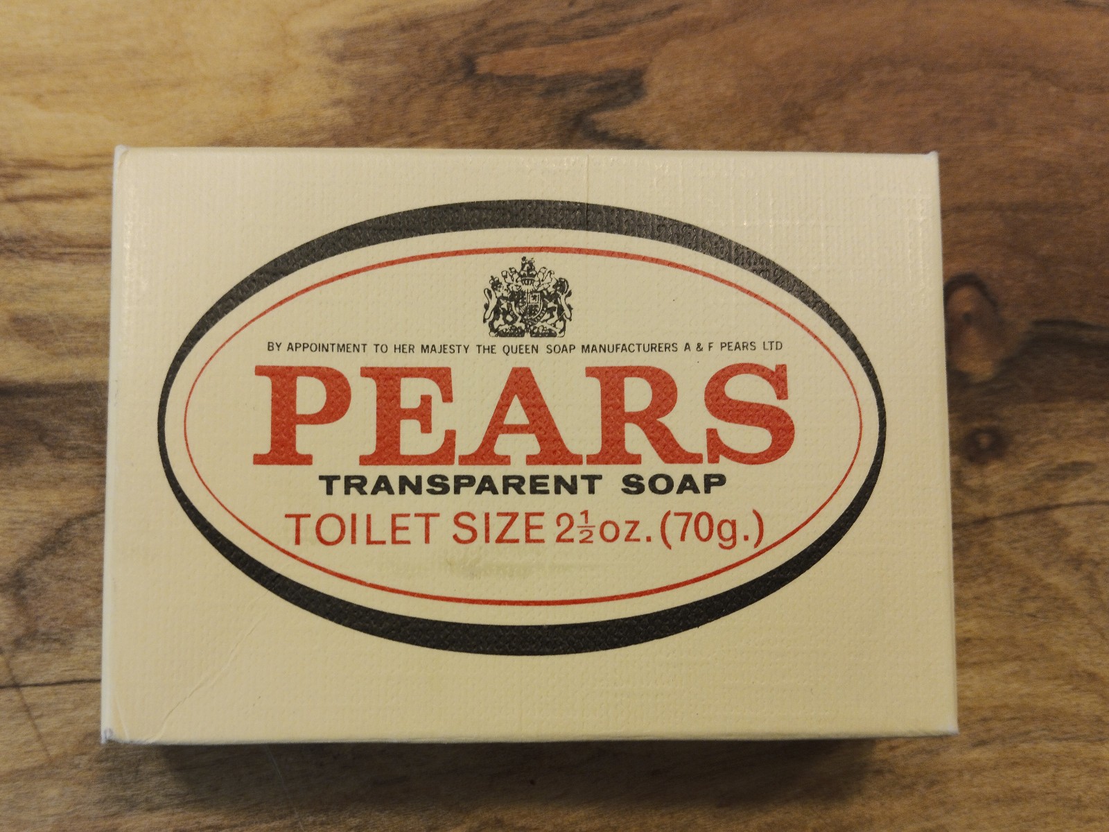 Vintage PEARS Transparent Soap – Toilet Size – 70g