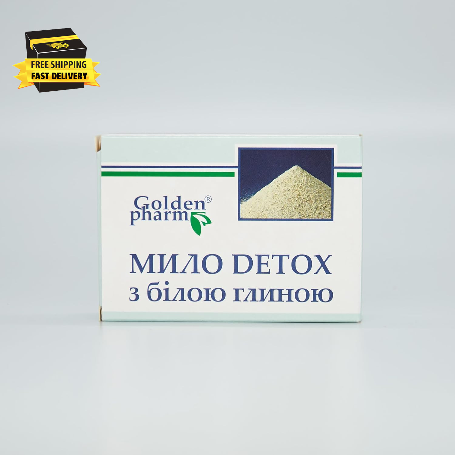 Detox White Clay Soap Bar for Face & Body – 70G (2.47Oz) – 100% Natural, Moistur