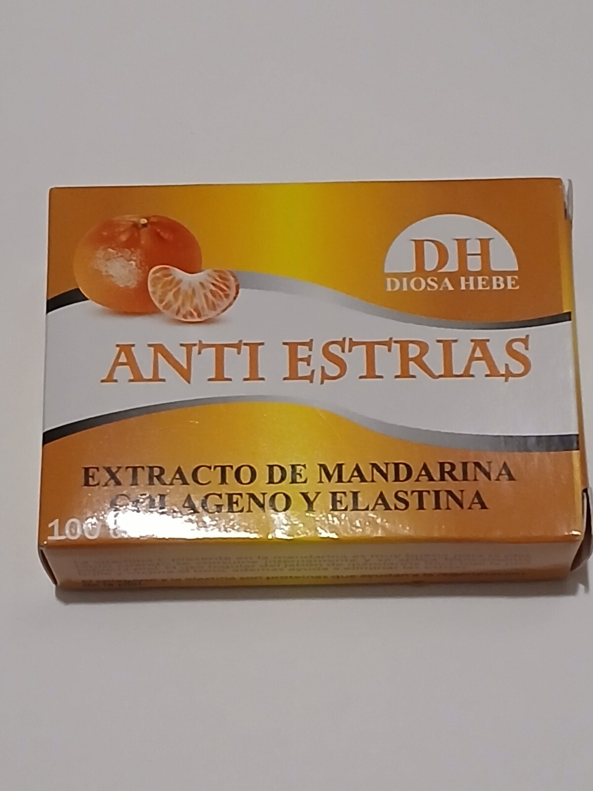DH Jabon ANTI Estrias Extracto De Mandarina Colageno Y Elastina 100g