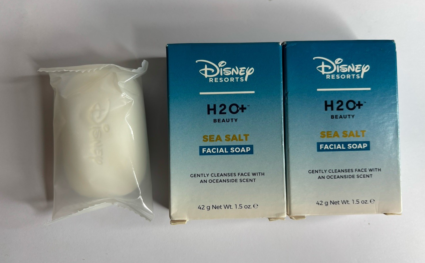 H2O+ Sea Salt Soap 3 Pack Oceanside Scent Disney Resorts Bath Bars New