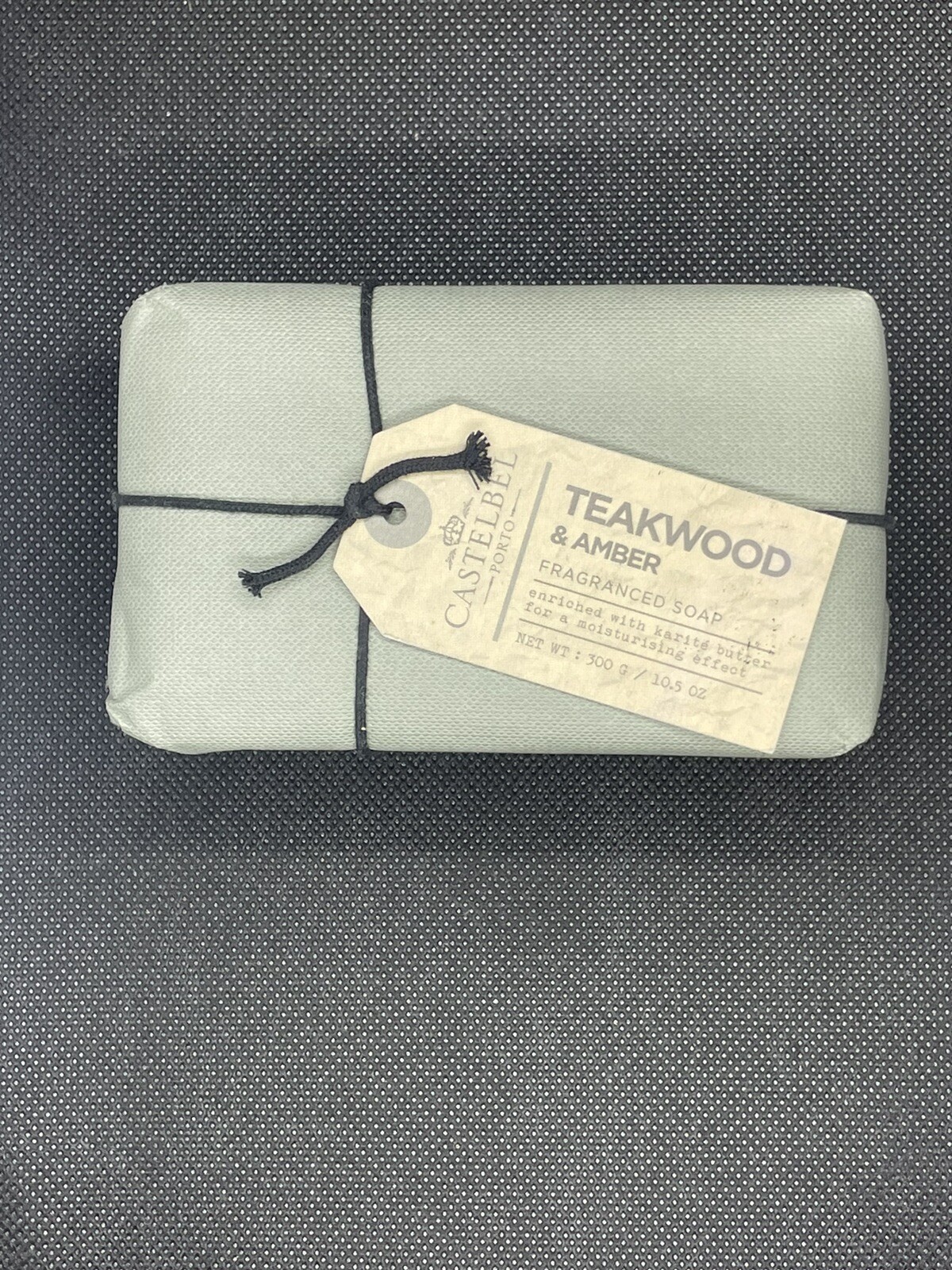 Castelbel Men’s Luxury Soap Bar Teakwood & Amber-XL10.5 oz Made In Portugal