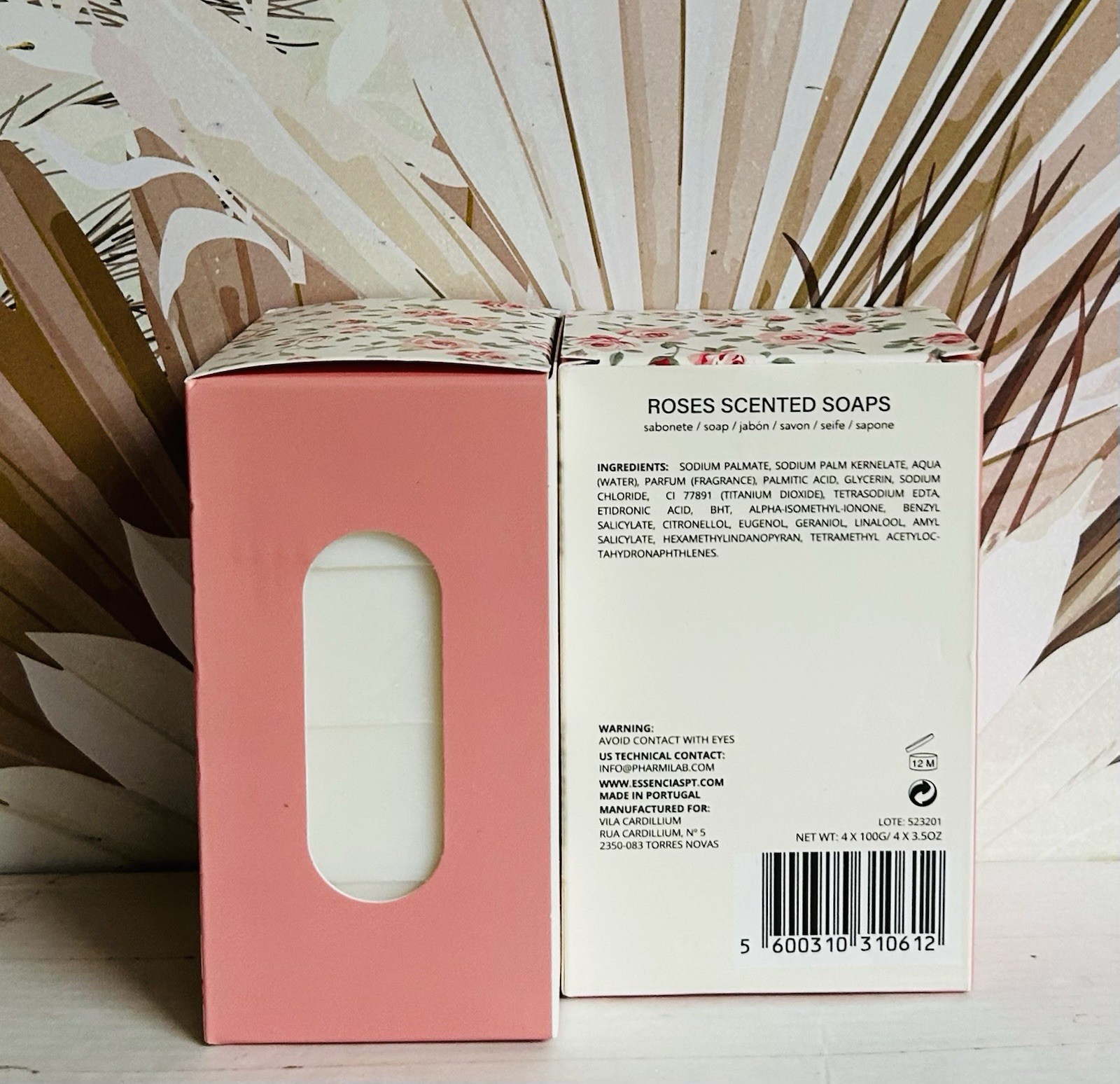 2-Pack Vila Cardillium ~ Roses Scented Bar Soap 8 Bars 3.5 oz Each