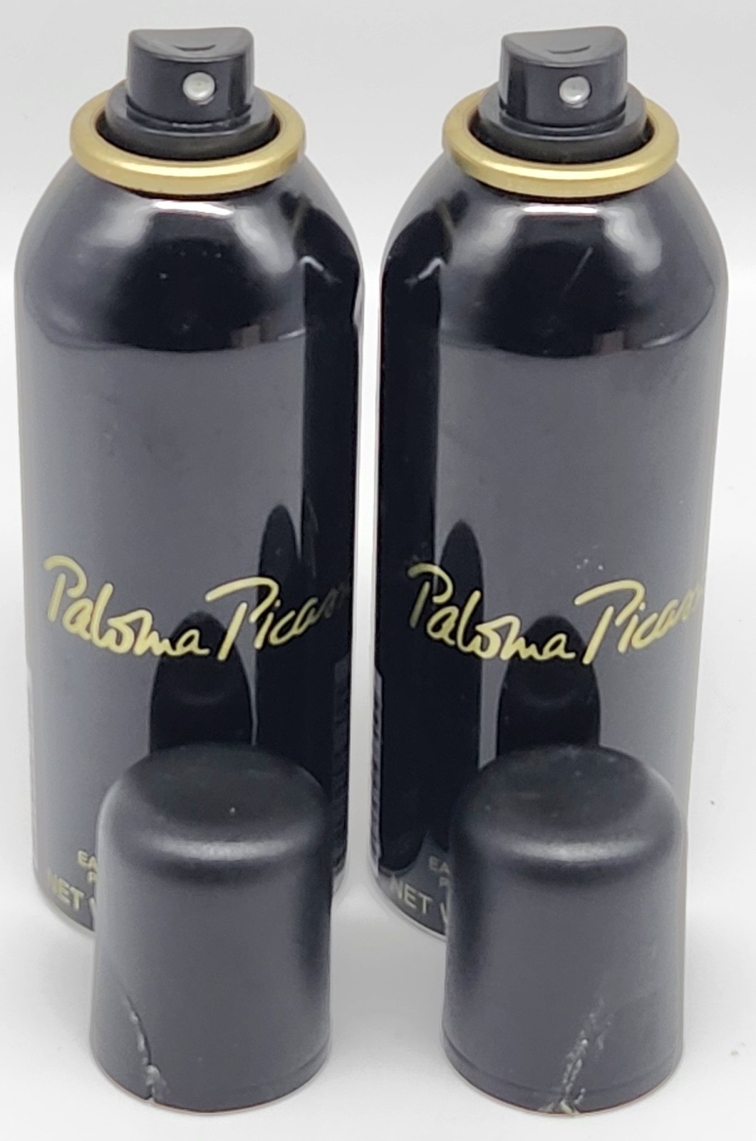 Paloma Picasso Perfumed Deodorant Spray For Women 2 x 3.4 fl oz Unbox,Top Broken