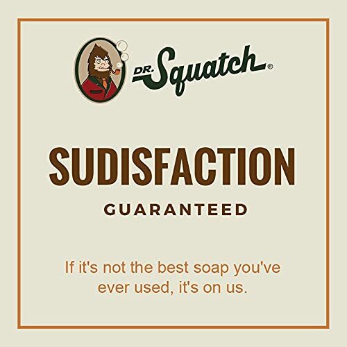 Dr. Squatch All Natural Bar Soap for Men with Zero Grit, Spearmint Basil