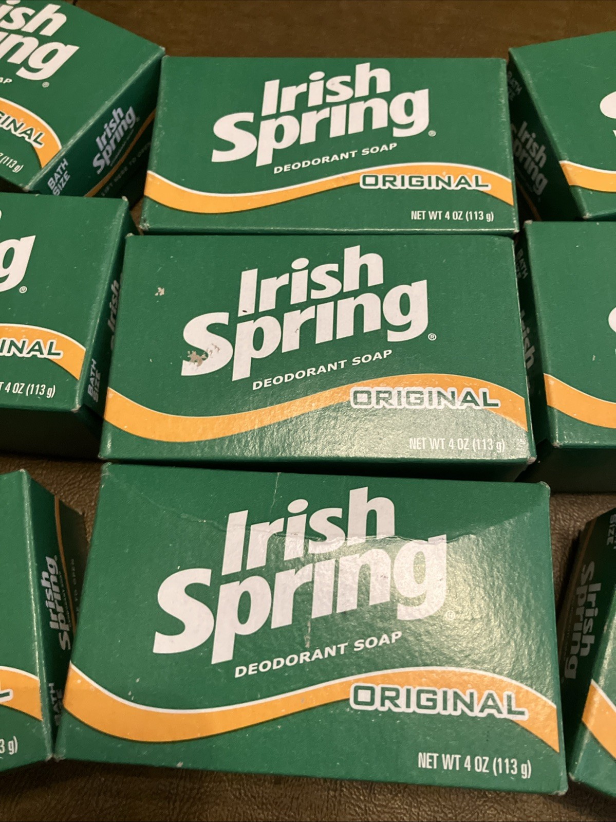 Irish Spring Original Deodorant Bar Soap, No Flax Discontinued, Lot Of 9