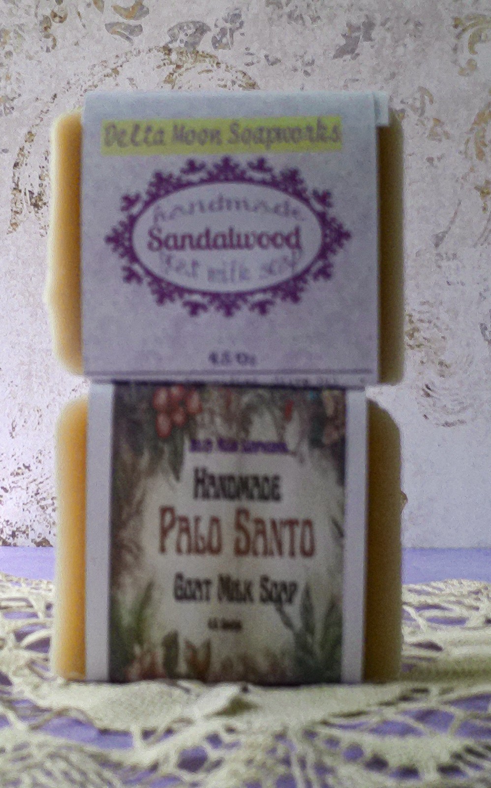 Handmade Palo Santo and Sandalwood Goat Milk Soaps Ships Fast