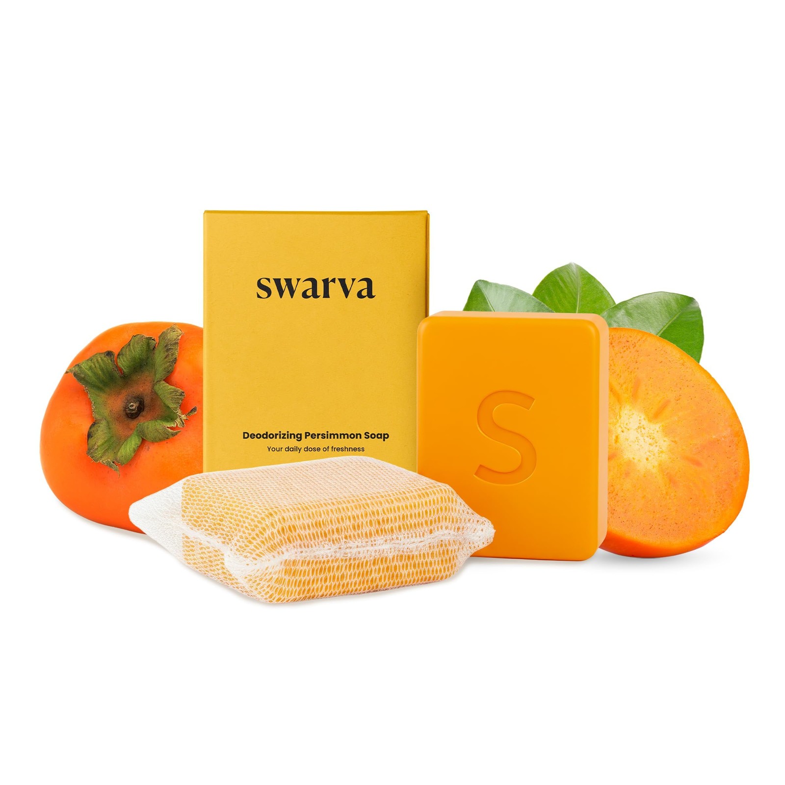 Swarva Japanese Persimmon Cleanser Bar 2 Pk Bundle for 1 Ounce (Pack of 2)