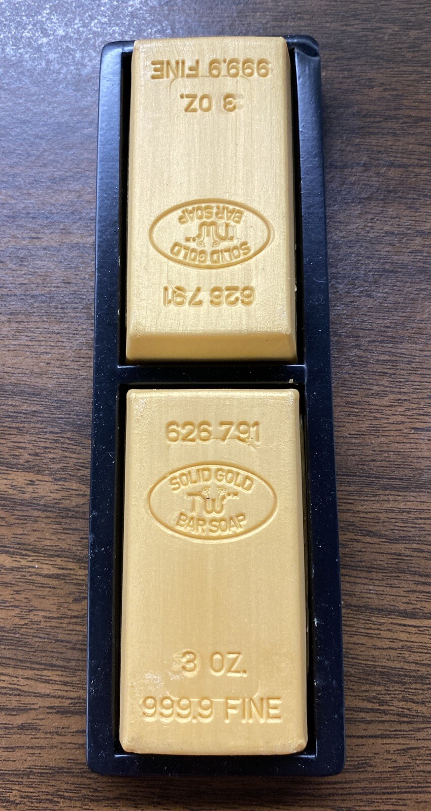 RARE NOS NOB Vintage Twinscents Gold Bar Soaps W/Box Lingot D’or Savons