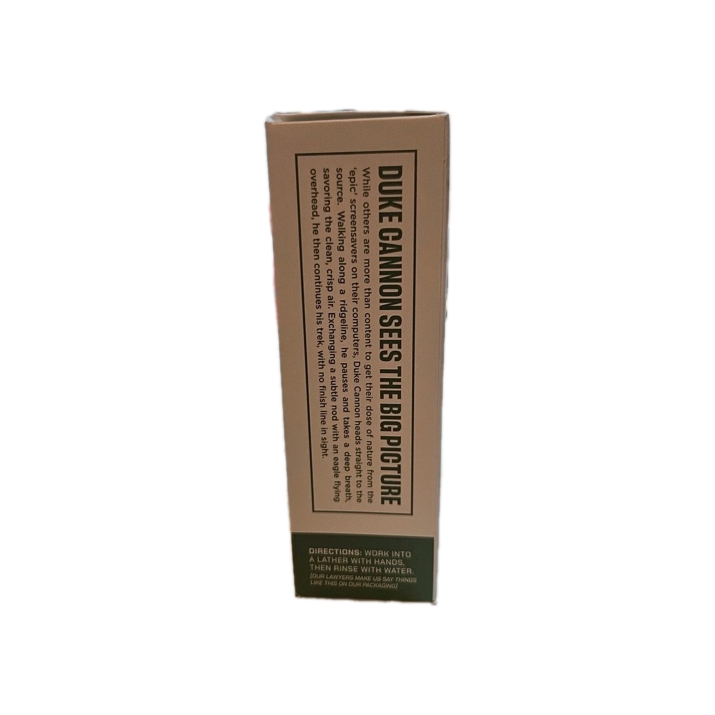 Duke Cannon Big Ass Brick of Soap High Country Forest Air Birchwood 10 oz Mens