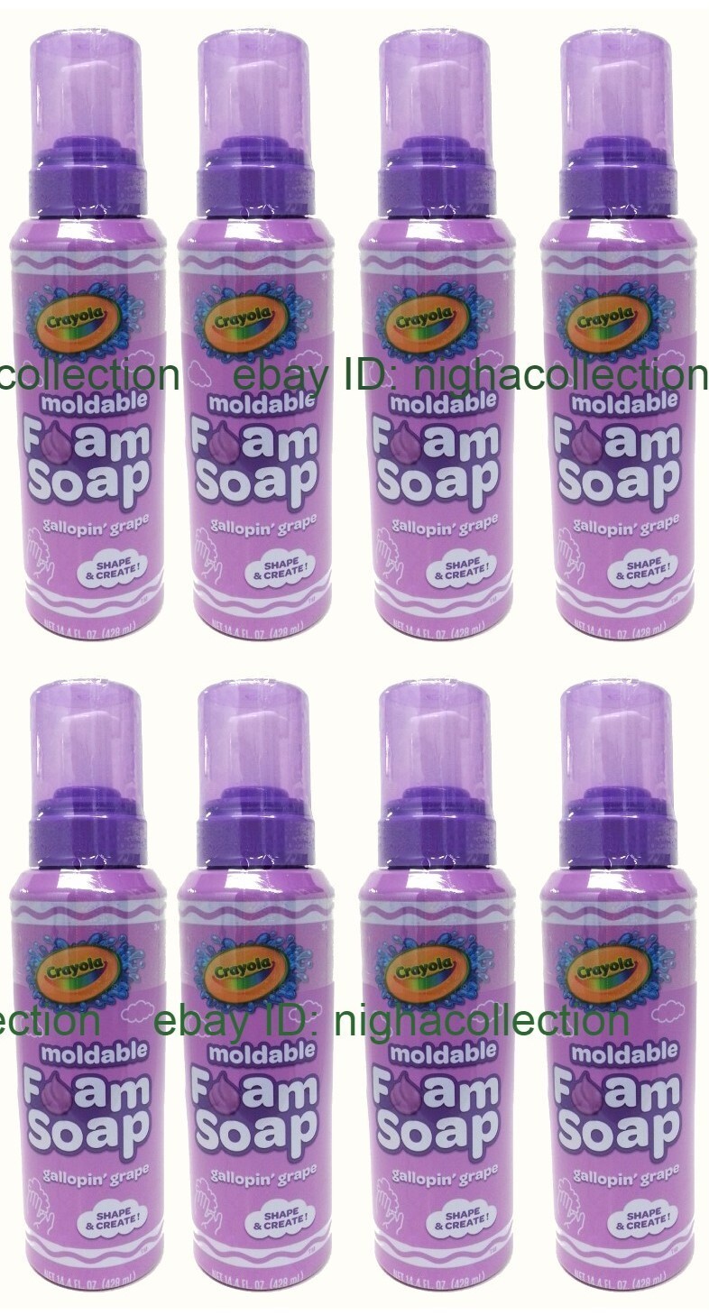 ( Lot 12 ) Crayola Shape & Create Gallopin’ Grape Moldable Foam Soap 14.4 oz