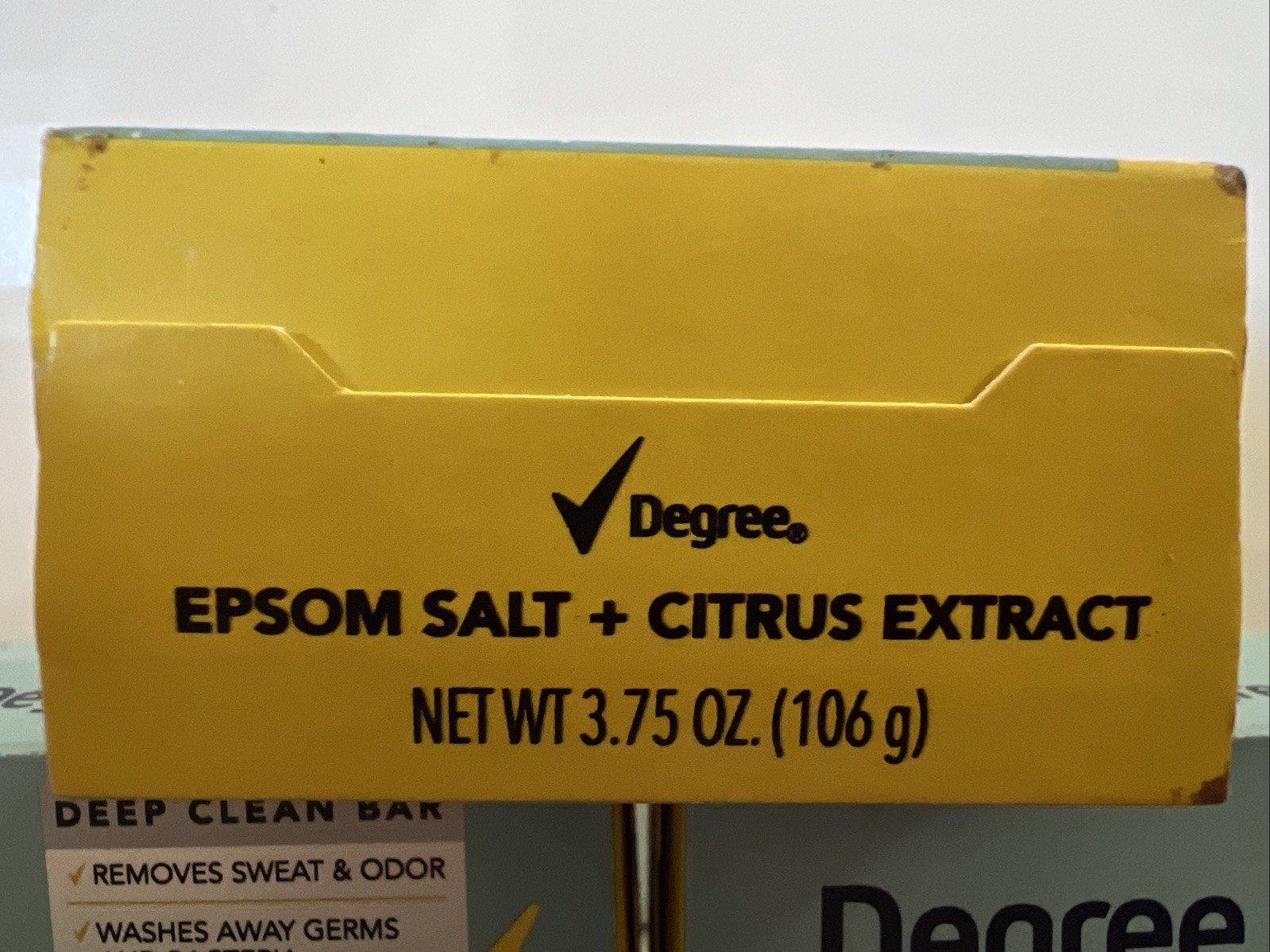 Degree Maximum Recovery- Epsom Salt + Citrus Extract 3.75 oz Bar Soap- 3 Bars