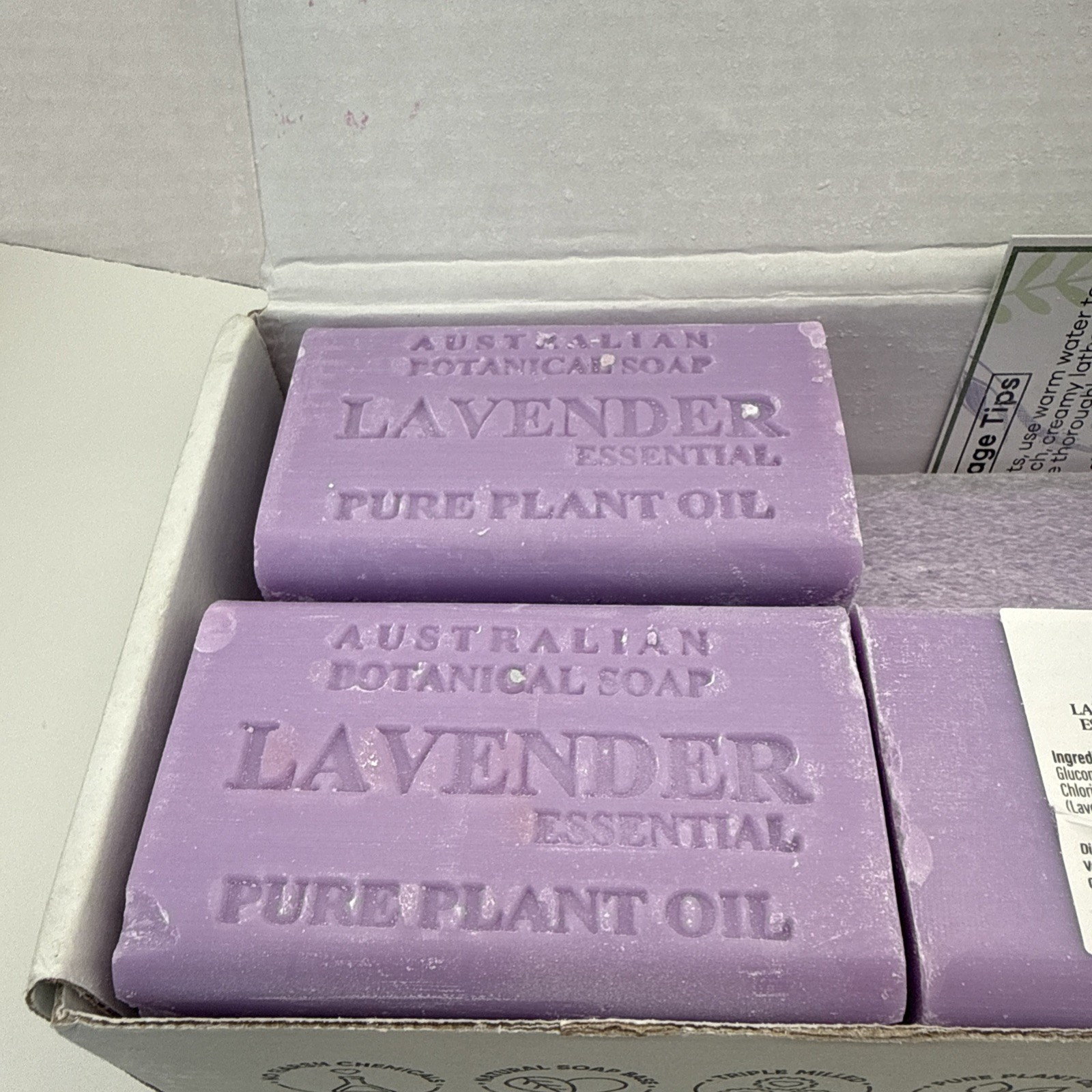 LOT OF 7 ~ Australian Botanical Soap ~ LAVENDER ~ 6.6 Oz X 7 NEW IN BOX