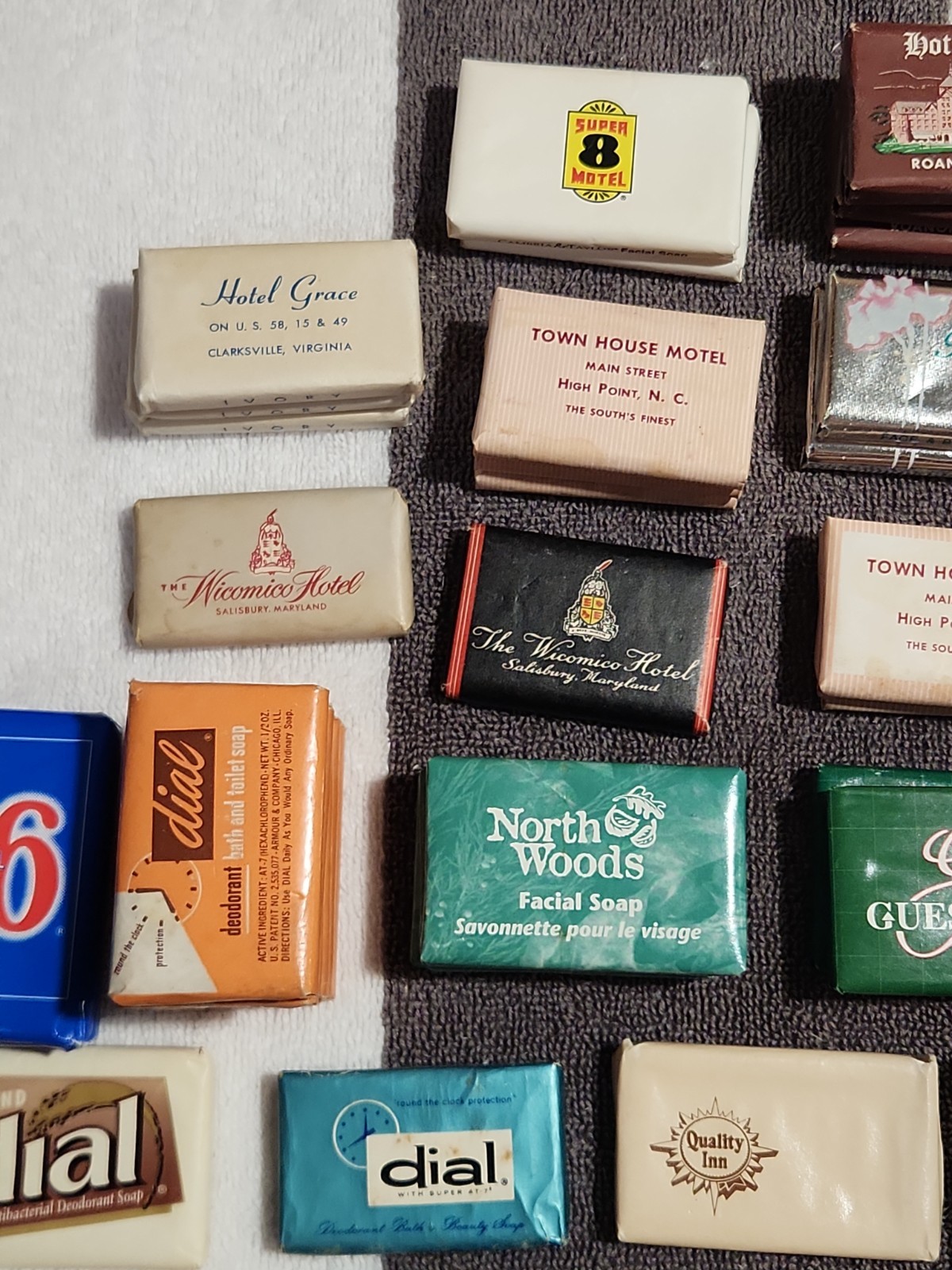 Lot of 62 Luxury Hotel Resort Travel Size Fine Mini Bar Soaps Sealed Vintage