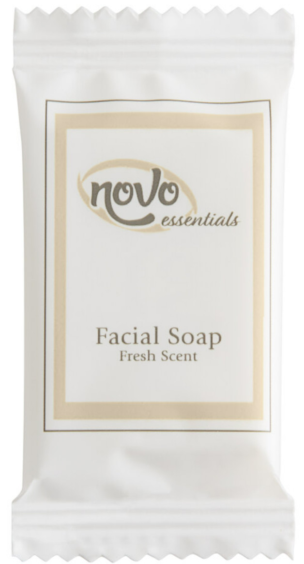 (1000-Pack) 0.4 oz. Hotel & Motel Wrapped White Travel Size Face Soap