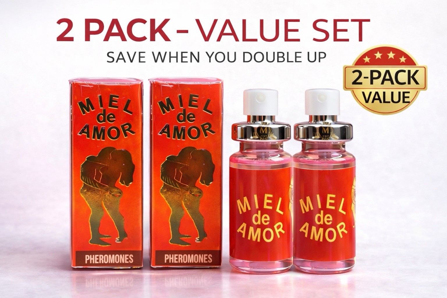 Miel De Amor Pheromone Perfume Spray Love Attraction 2 Pack 1 oz SET Love Potion