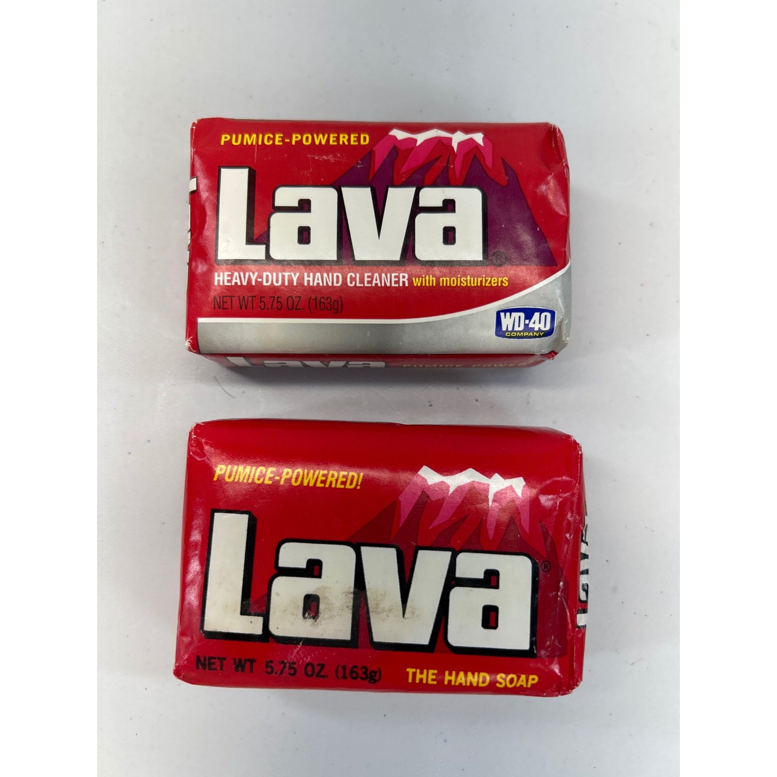 Vintage Lava Pumice Hand Soap Bar 2 Pack 5.75oz Heavy Duty Grease Grime Remover