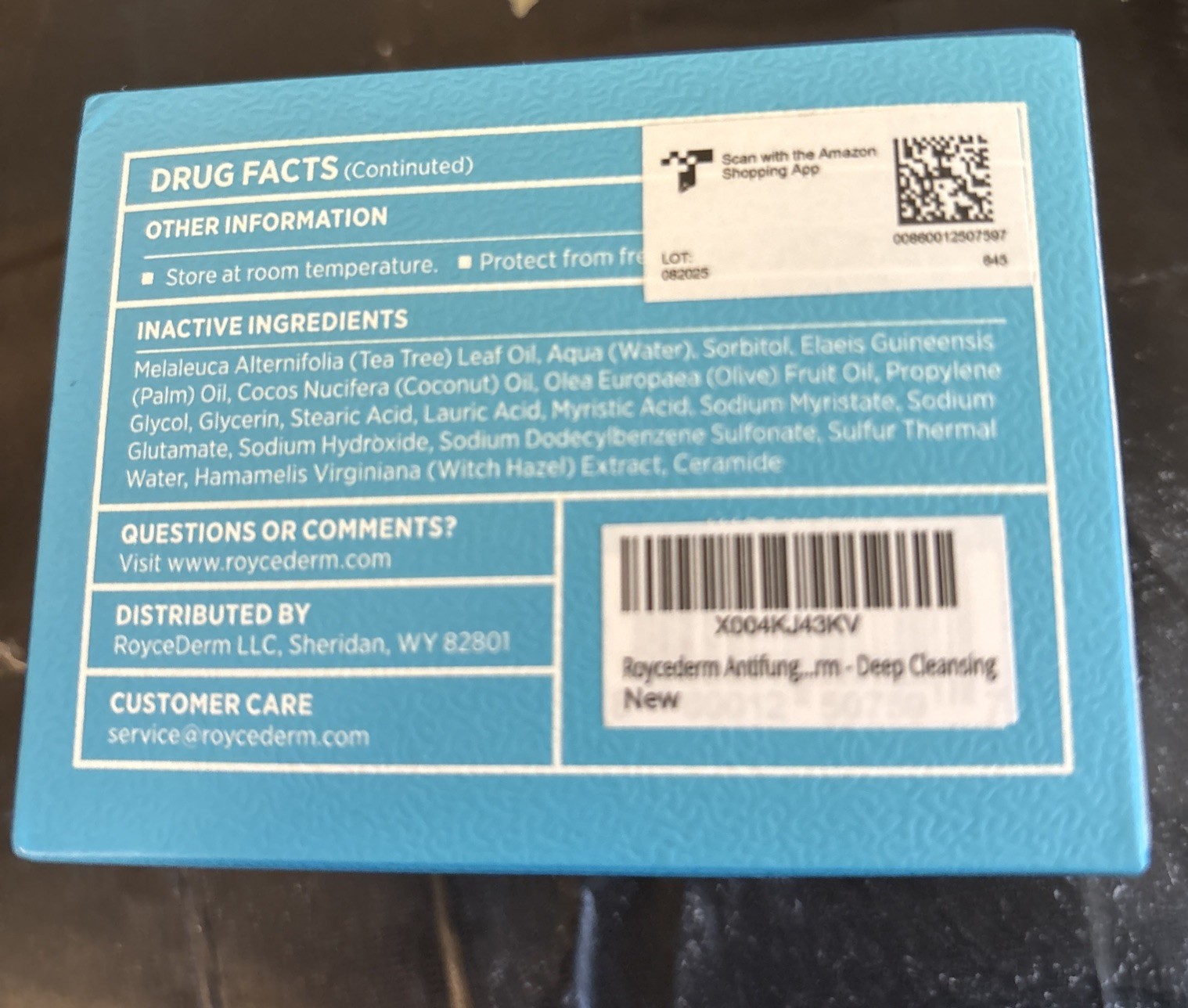 Roycederm Antifungal Soap for Men & Women: Medicated tolnaftate infused