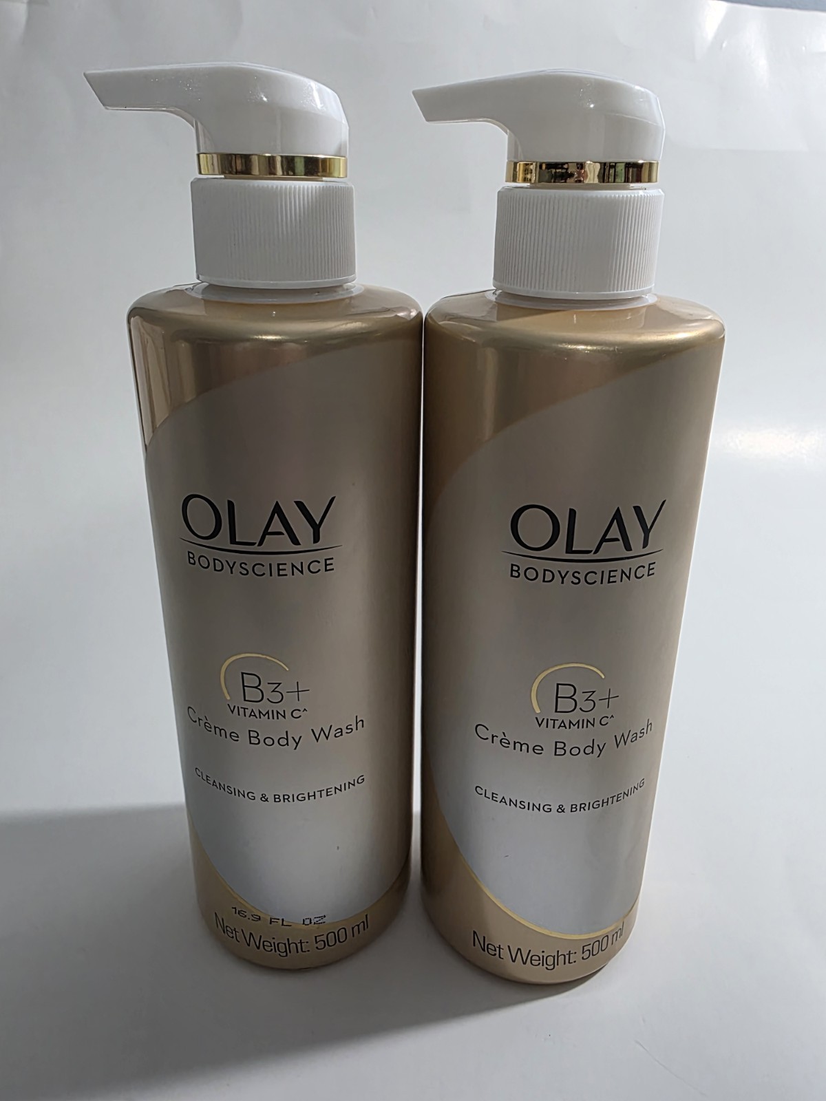 2-Olay Body Science Shower Cream B3+ Vit C Cleansing New Brightening 500 ml Bath