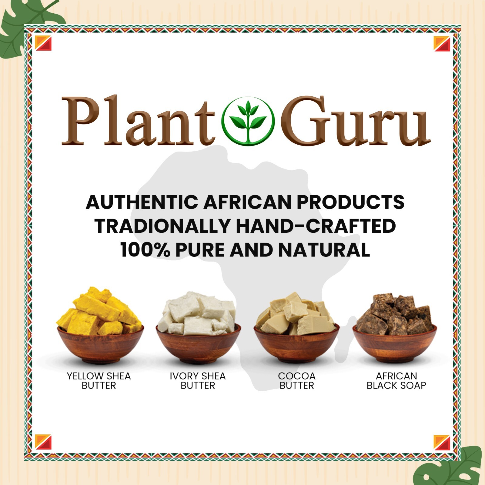 African Black Soap Raw Bar 8 oz. 100% Pure Natural Organic Ghana Face Body Wash
