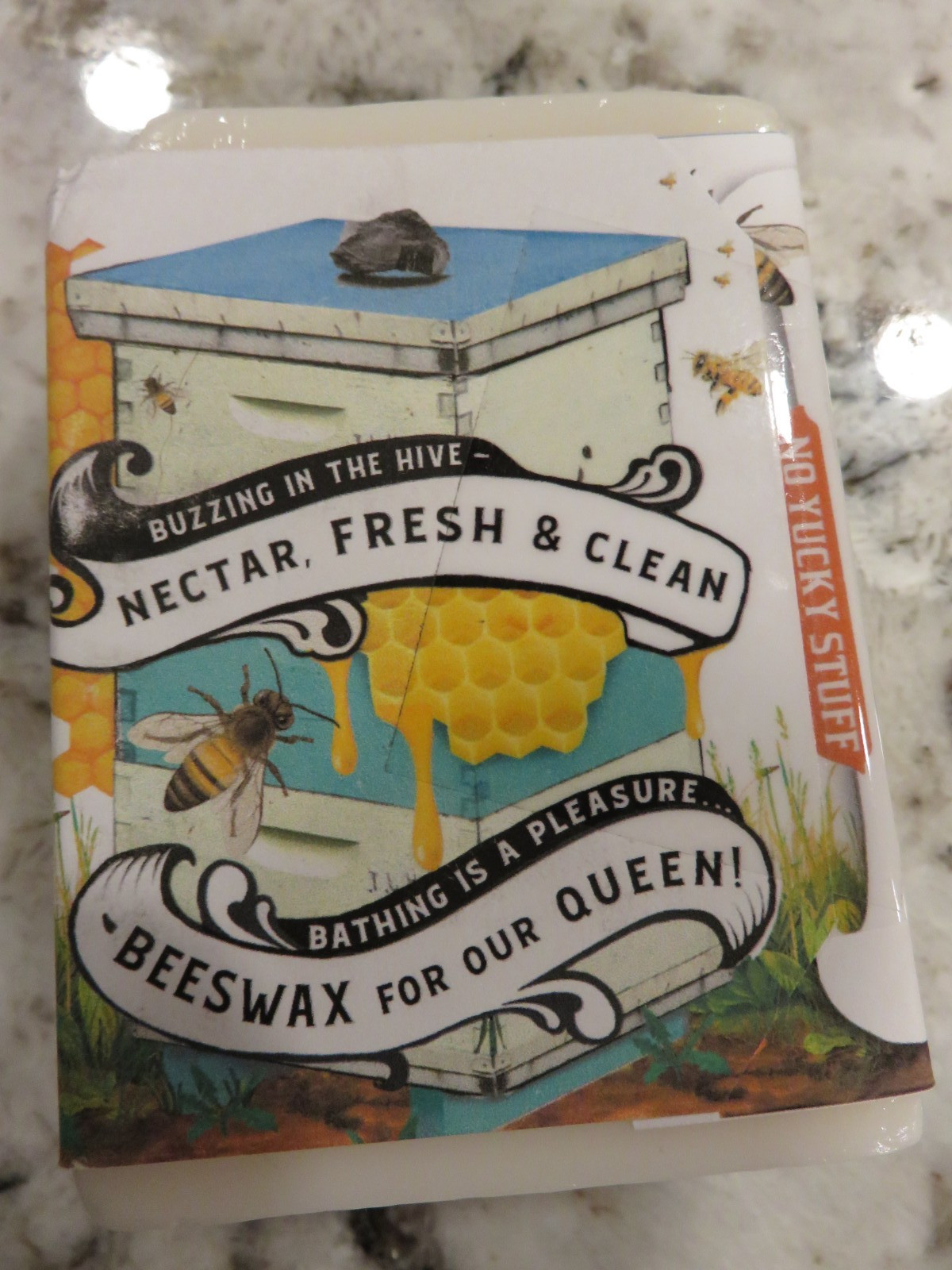 Filthy Farmgirl Big Island Beeswax Soap Bar from Hawaii Vanilla Cream 6.9 oz.
