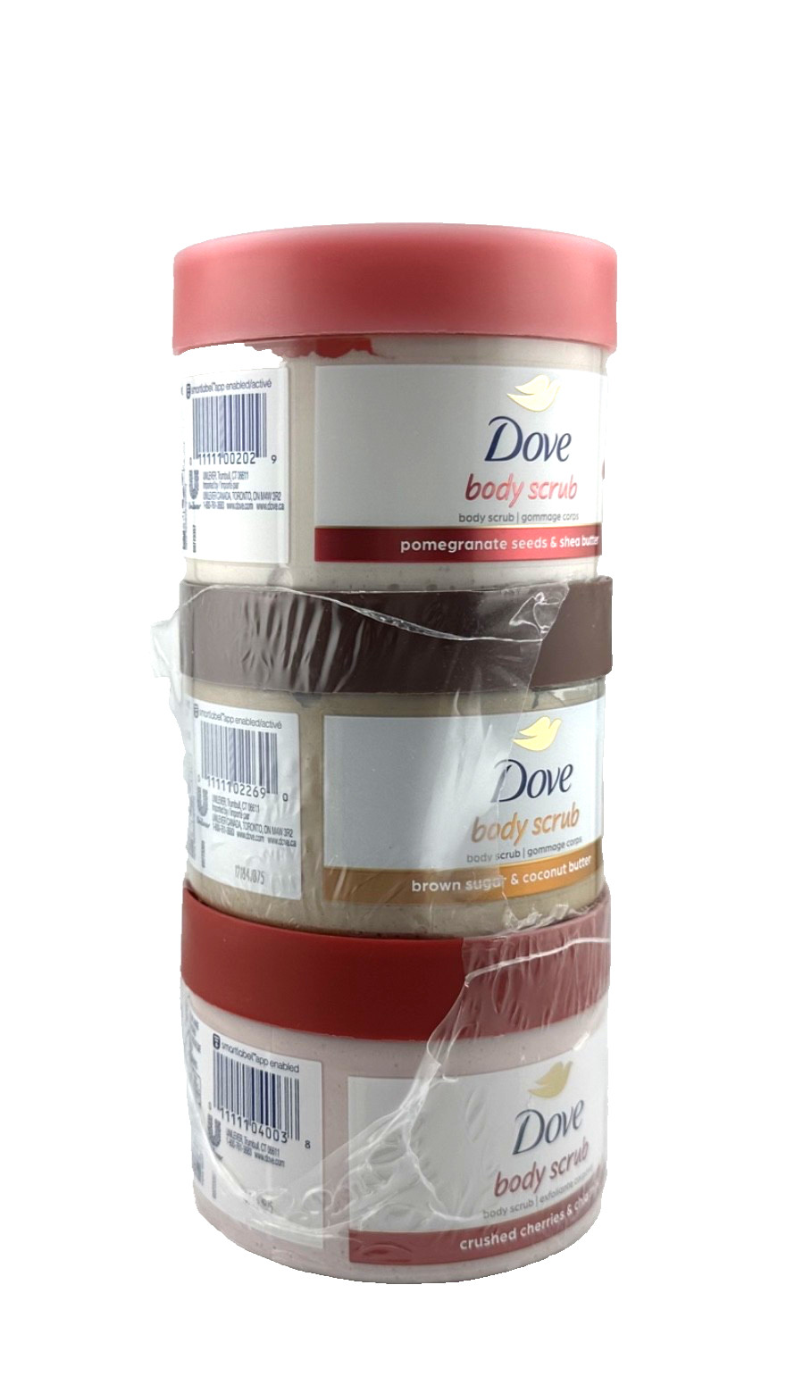 Dove Beauty Exfoliating Body Polish Scrub – Lot of 4, New