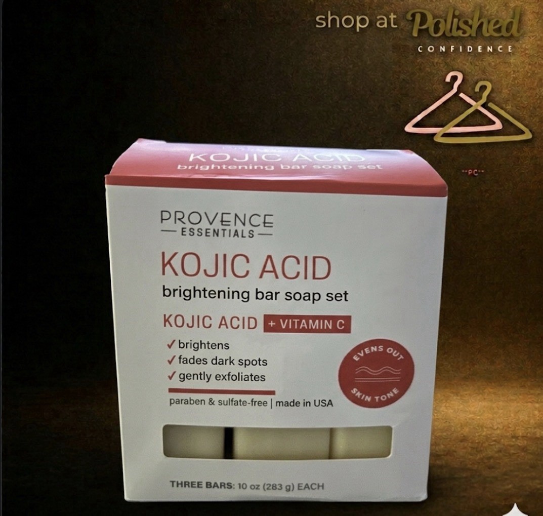 Provence Essentials Kojic Acid Vitamin C Bar Soap Paraben-Free 3x10oz