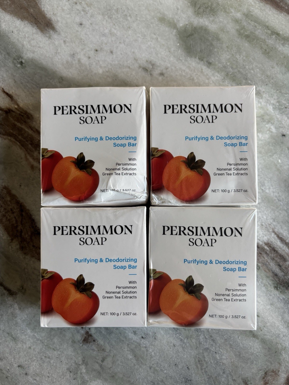 ✨Persimmon Fragrance Soap Bars- 4 Pack -NEW – Purifying & Deodorizing ✨
