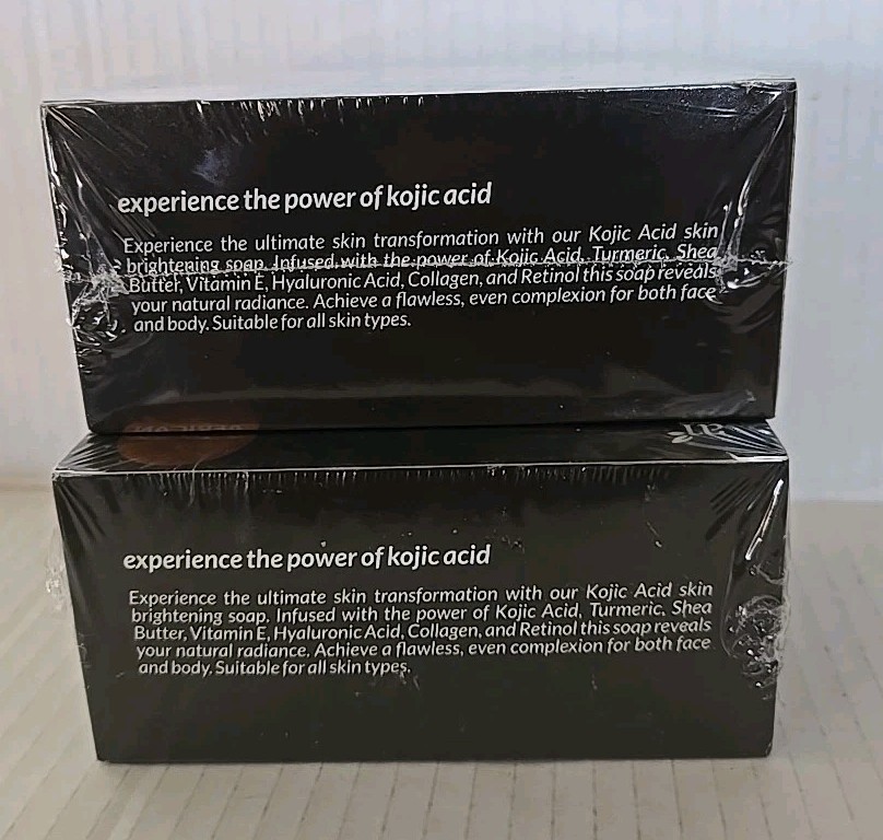 Kojic Acid & Turmeric Bar Soap, For All Skin Types , 2 Bars, 5 oz Each Set Of 2