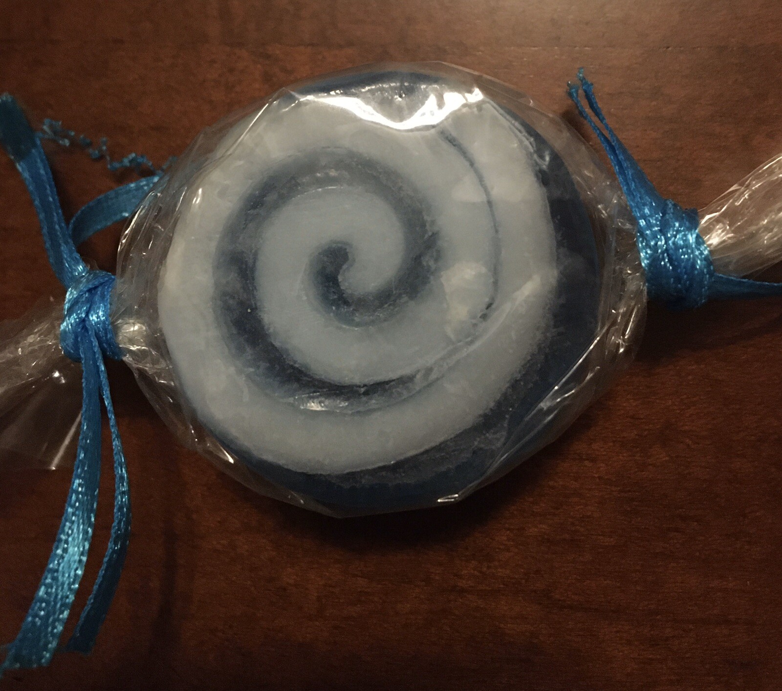 New Decorative Set of Three Individually Wrapped Soaps In Candy Shapes