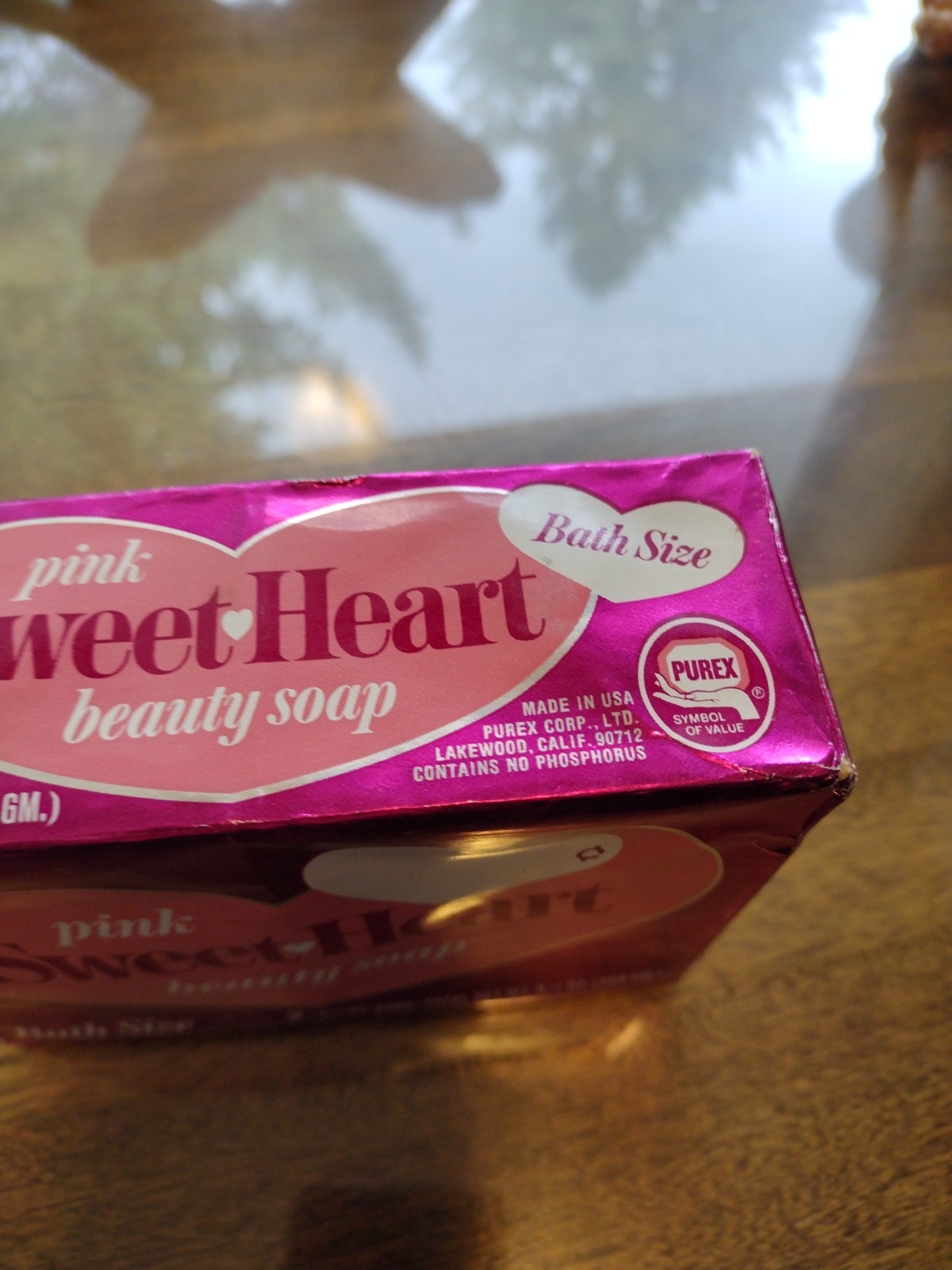 Vintage Sweet Heart Beauty Soap Pink 2 pack NOS Purex – Full Size Great Props