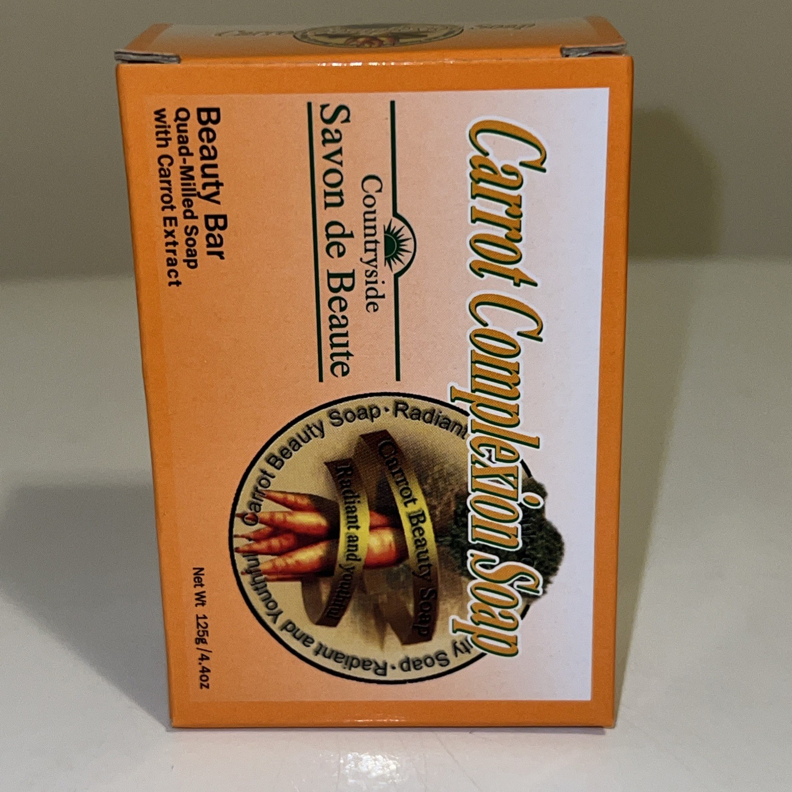 Carrot Complexion Soap For Face And Body 4.4 Oz