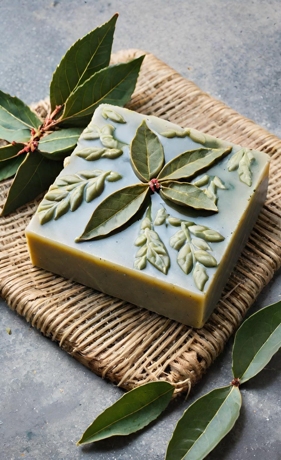 Bay Leaf Handmade Organic Soap Bar Natural Oil Wonderful Scent Premium Body