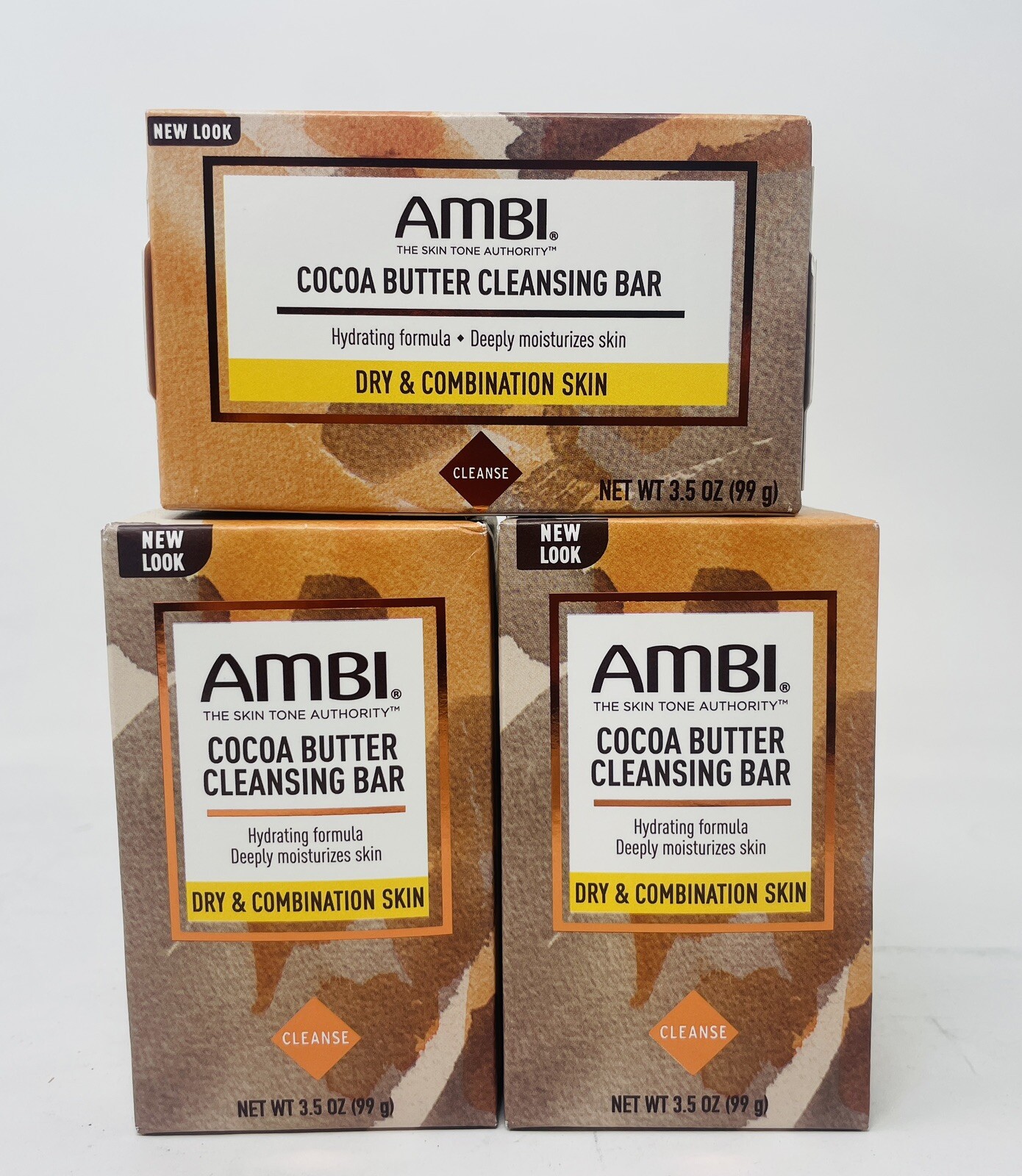 PACK OF 3 AMBI Skin Care Cocoa Butter soap 3.5 oz FREE SHIPPING