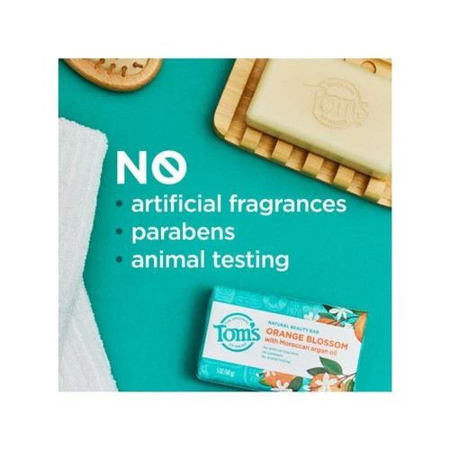 Tom’s Of Maine, Natural Beauty Bar Soap Orange Blossom, 5 Oz (Case of 3)