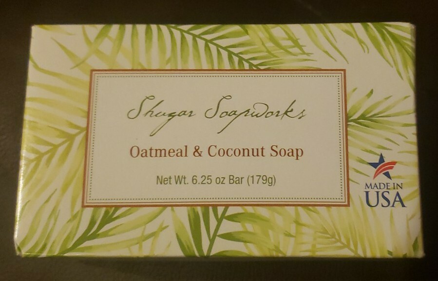 Shugar Soapworks oatmeal and coconut soap Jumbo Bar 6.25 oz Vegan NEW