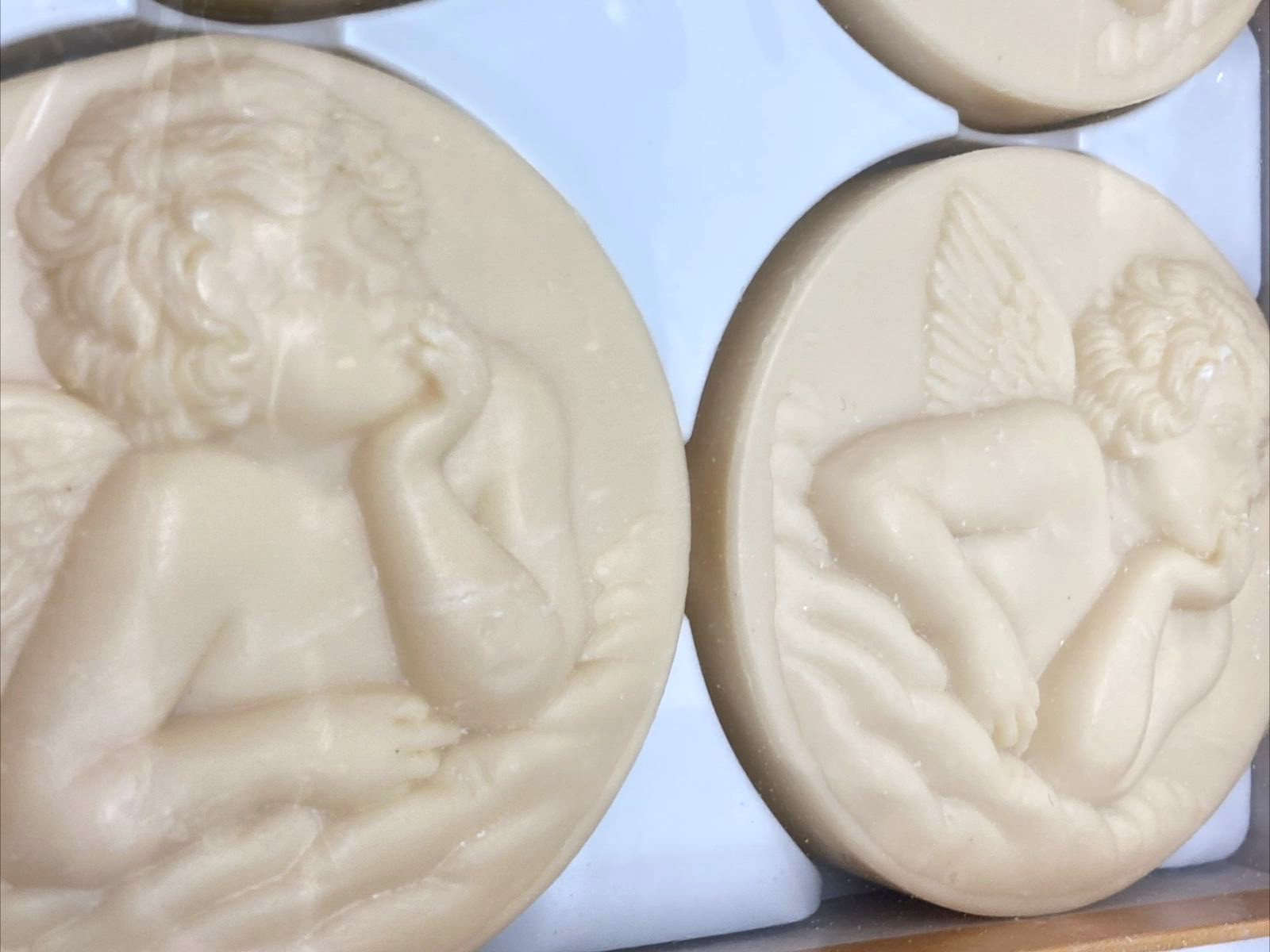 Saponifico Artigianoale Florentino Cherub Angel Vanity Soaps Italy Set of 4 NIB