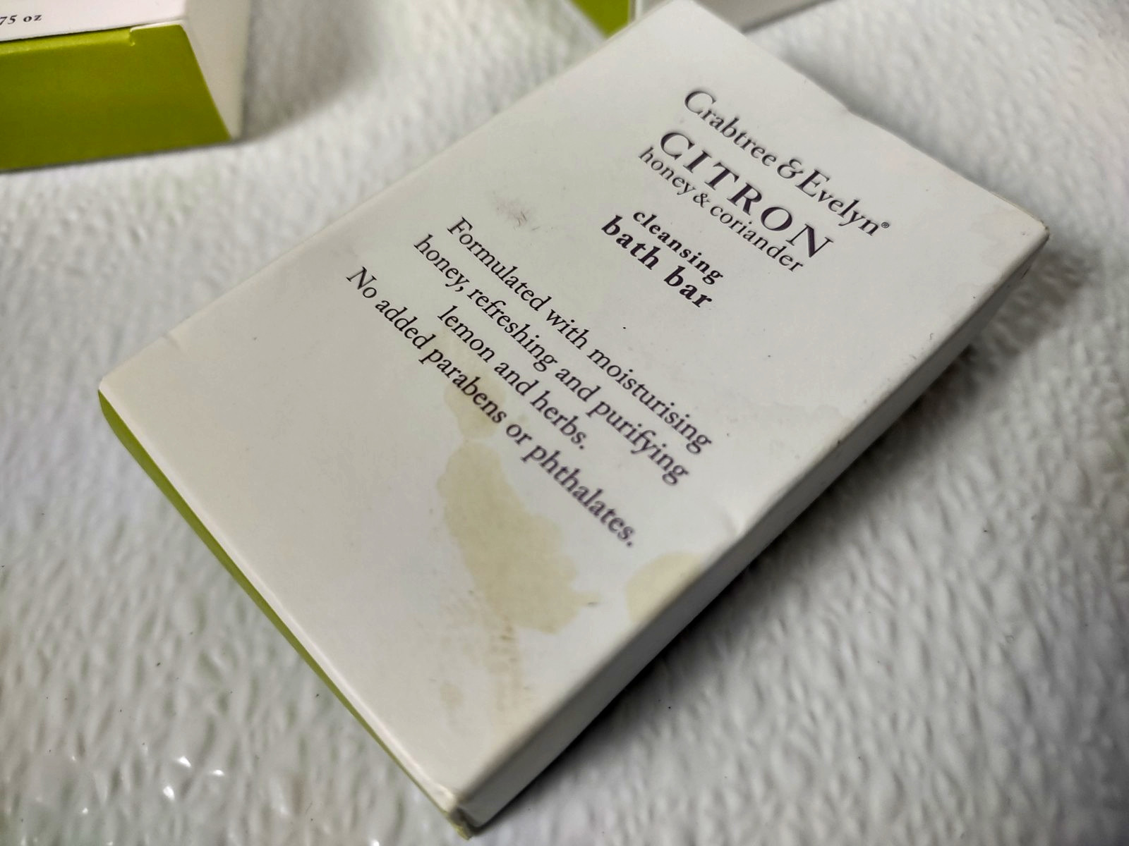 CRABTREE & EVELYN 12pc Citron Honey & Coriander Face & Bath Travel Size Bar Soap