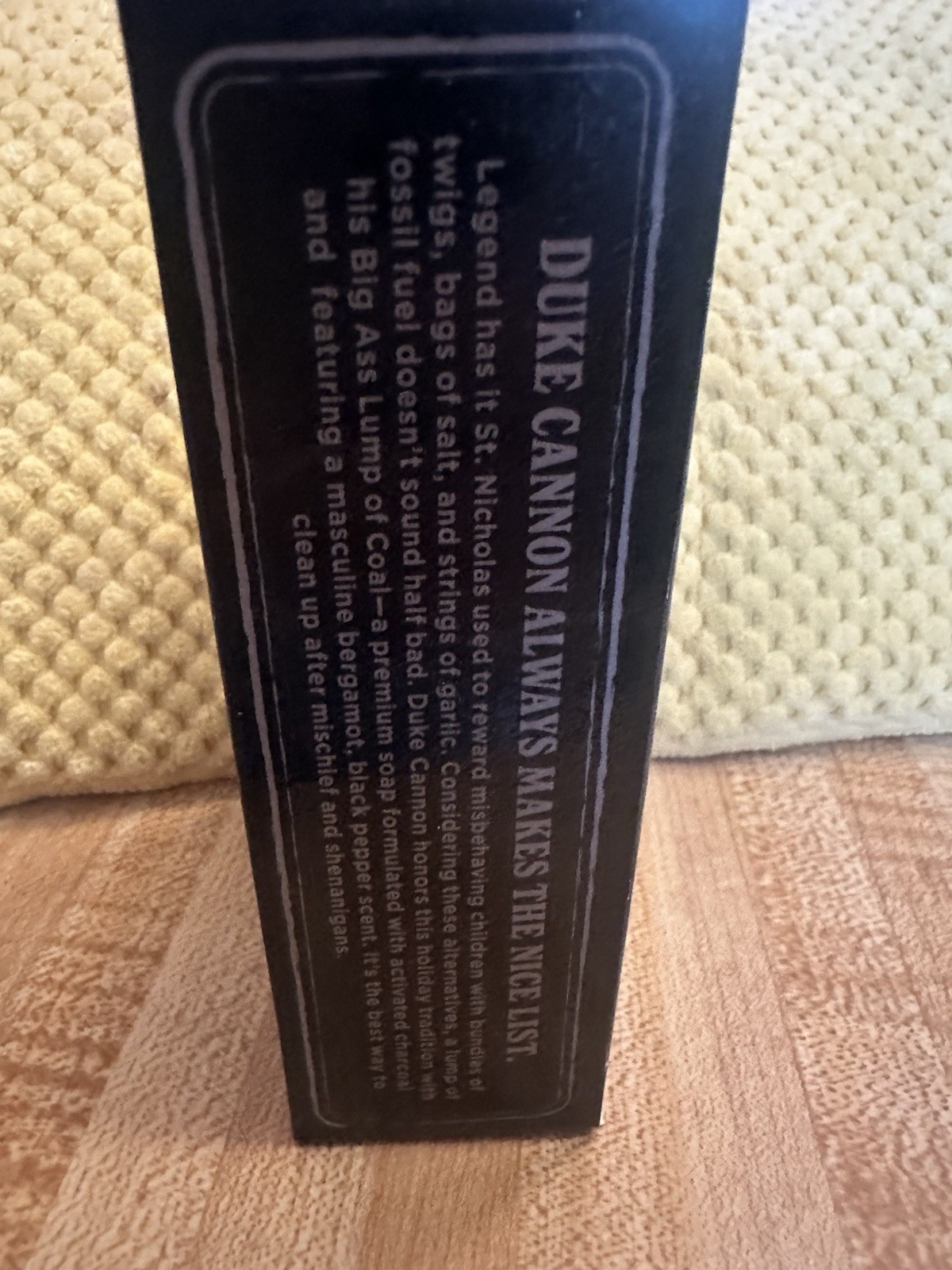 Duke Cannon Big Ass Lump Of Coal Bar Soap 10 oz Activated Charcoal New