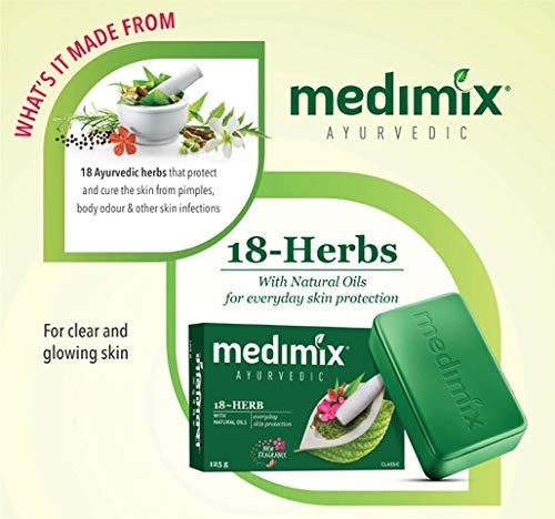 Medimix Ayurvedic Classic 18 Herbs Bathing Bar 125gm