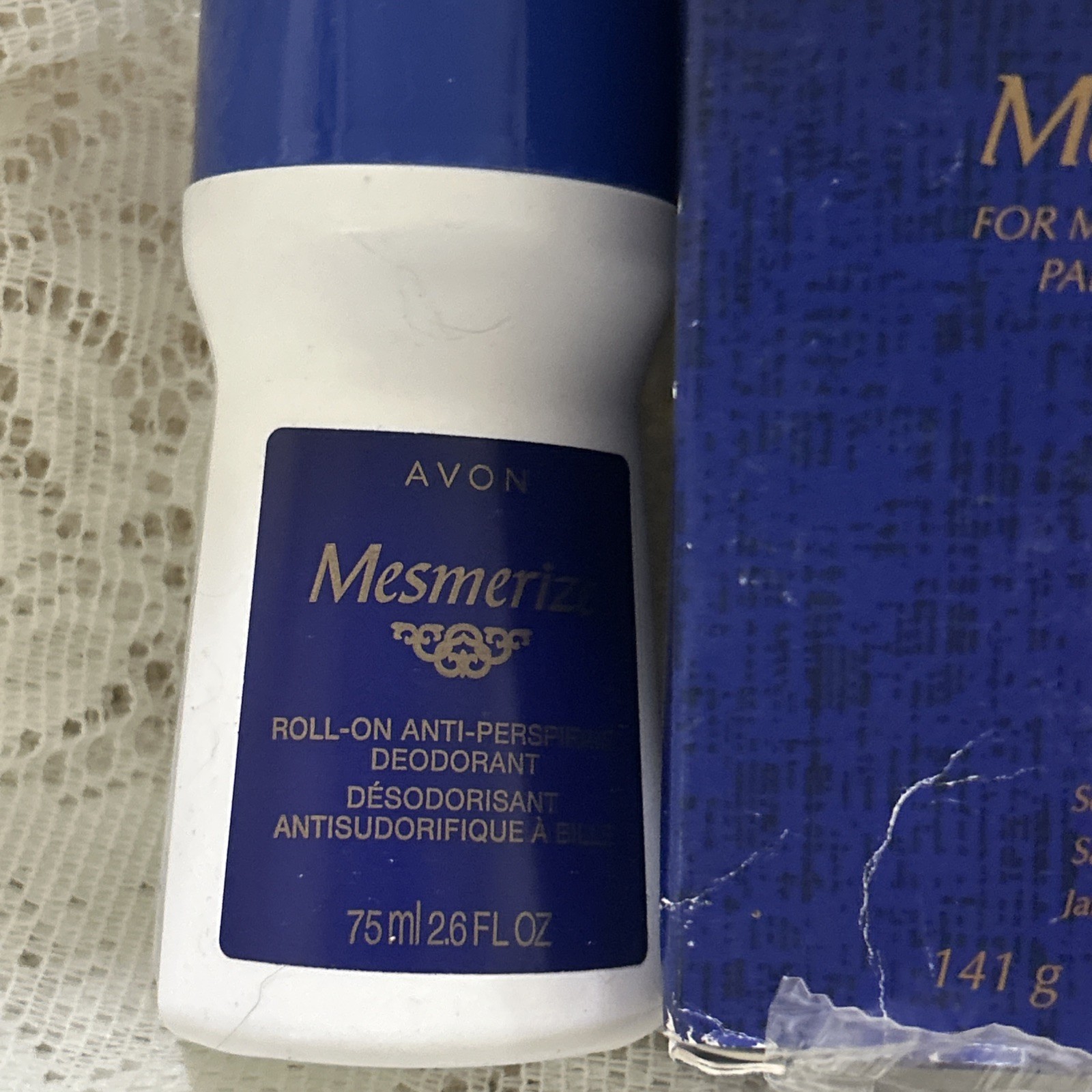 Avon Men’s MESMERIZE Soap on a Rope 5 Oz. ~ And Two Deodorants 2.6 Fl Oz ~