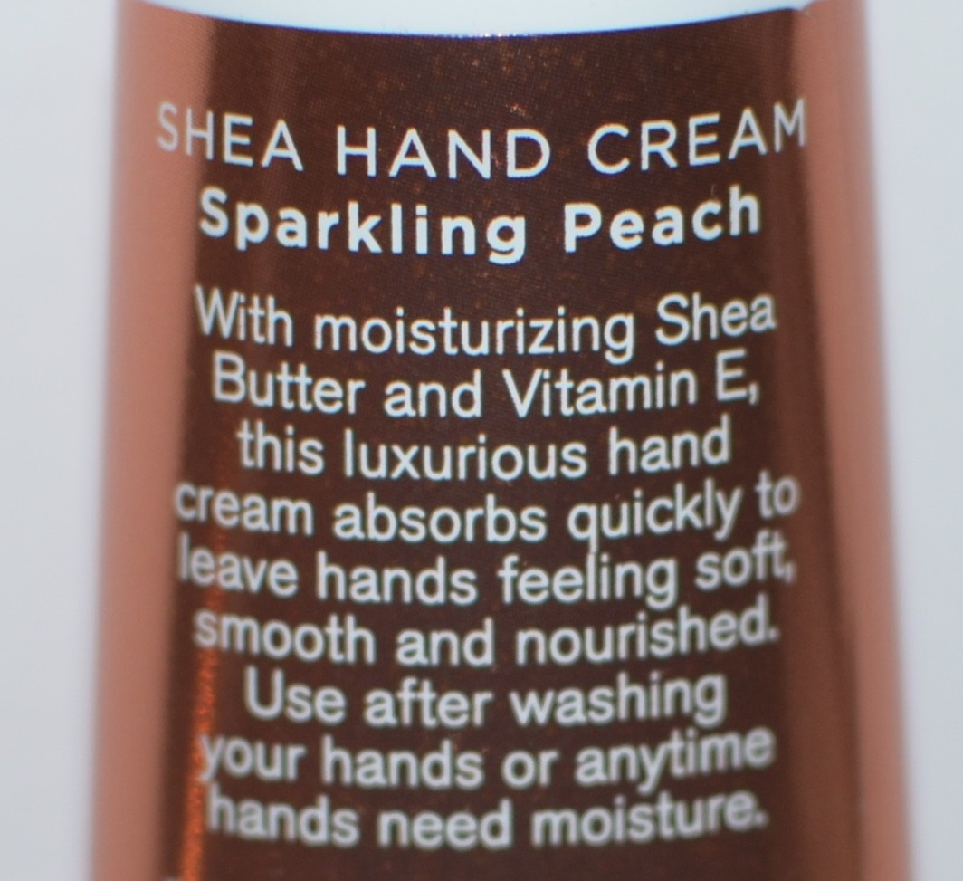 BATH BODY WORKS BE YOU TIFUL BEAUTIFUL SPARKLING PEACH HAND CREAM LOTION 1 OZ